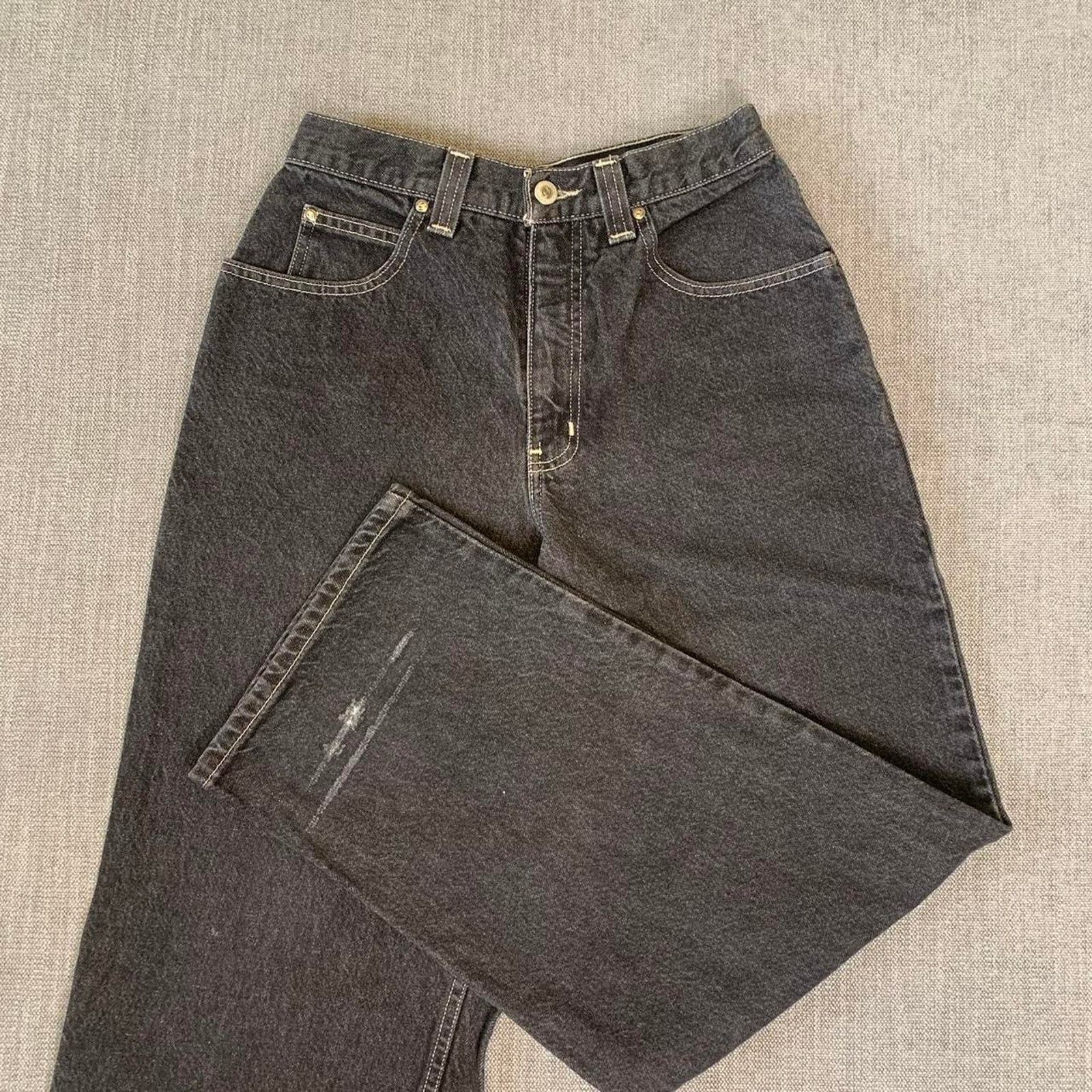 Anchor Blue Y2K Anchor Blue Beyond Baggy Black Denim Jeans Size US 28 / EU 44 - 2 Thumbnail