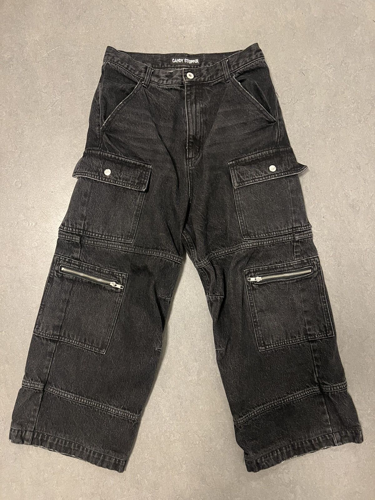 image of If Six Was Nine x Vintage Wide Raver Pants in Black, Men's (Size 29)