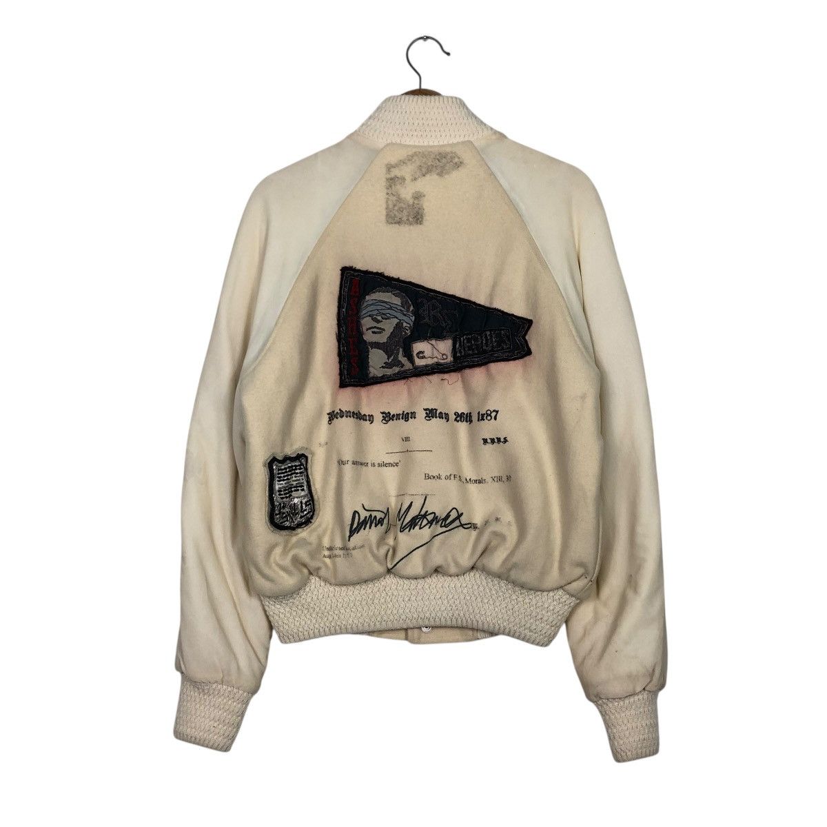 Raf Simons 🔥RAF SIMONS ASHES & HEROES 2006/2007 COLLECTIONS WOOL BOMBER Size US M / EU 48-50 / 2 - 2 Thumbnail