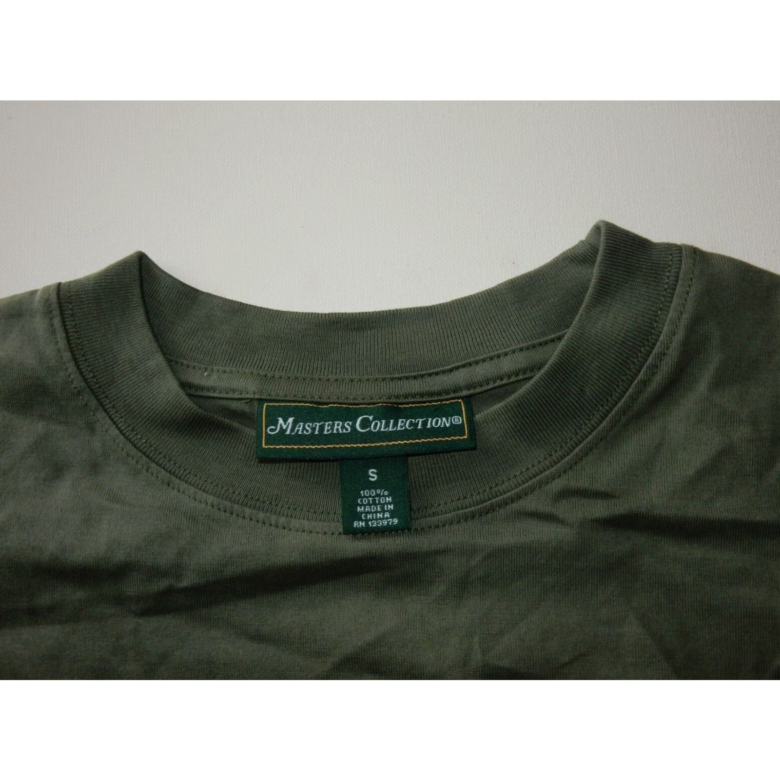 Vintage MASTERS Men's T-Shirt Size S Green Cotton Short Sleeve Tournament Collection Size US S / EU 44-46 / 1 - 2 Thumbnail