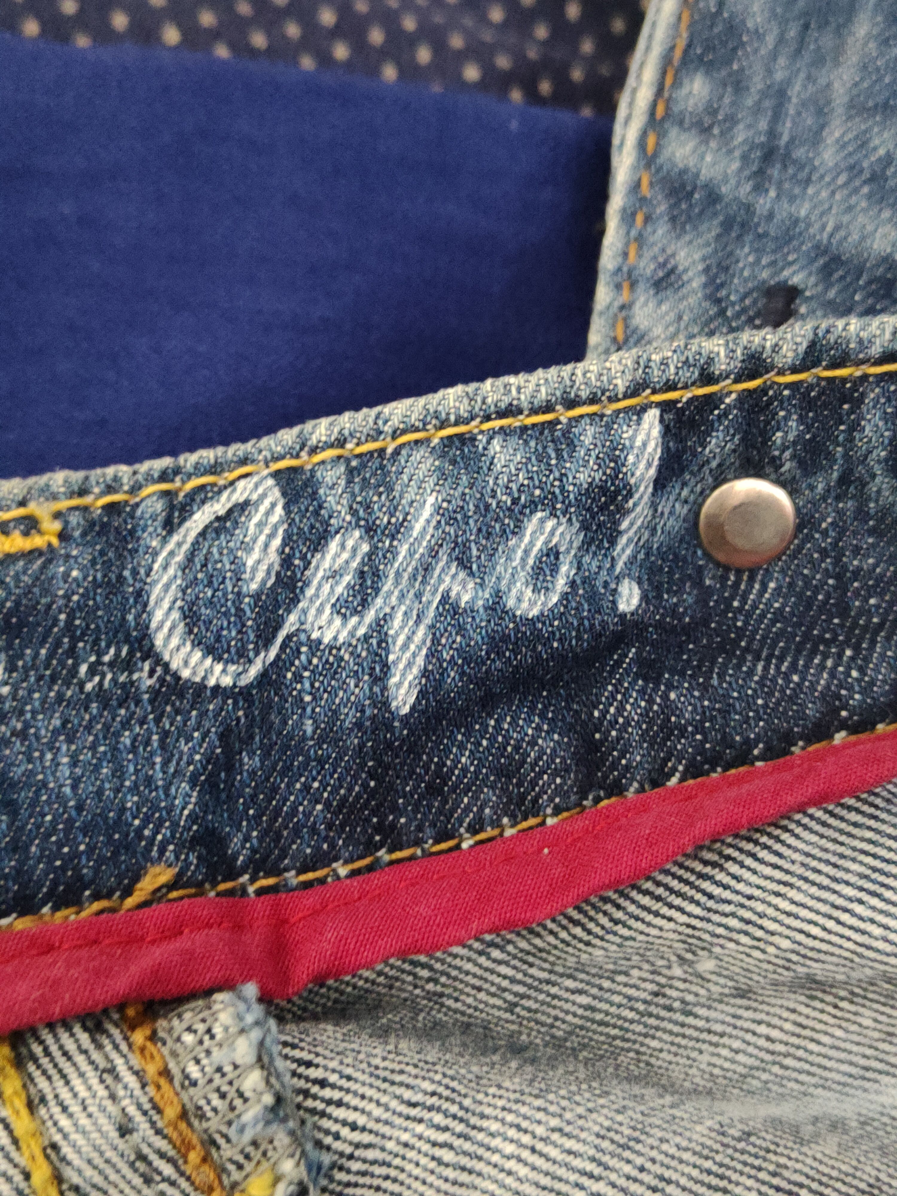 Japanese Brand DL Japanese Brand Blue Distressed Suspender Jeans #1082 Size 28" / US 6 / IT 42 - 19 Thumbnail
