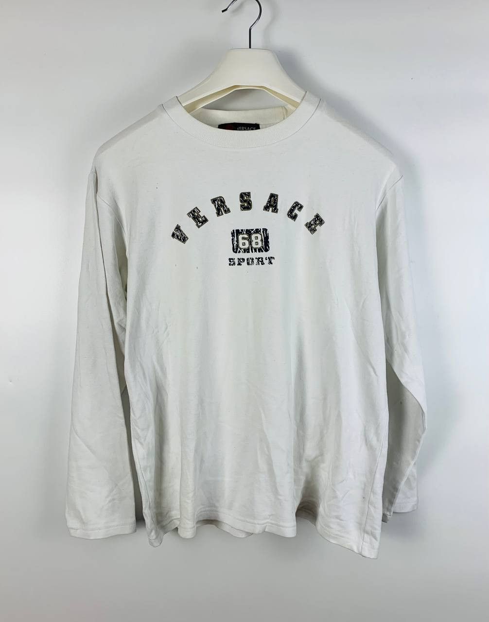Versace Versace Vintage Big Logo white cotton M Size US M / EU 48-50 / 2 - 1 Thumbnail