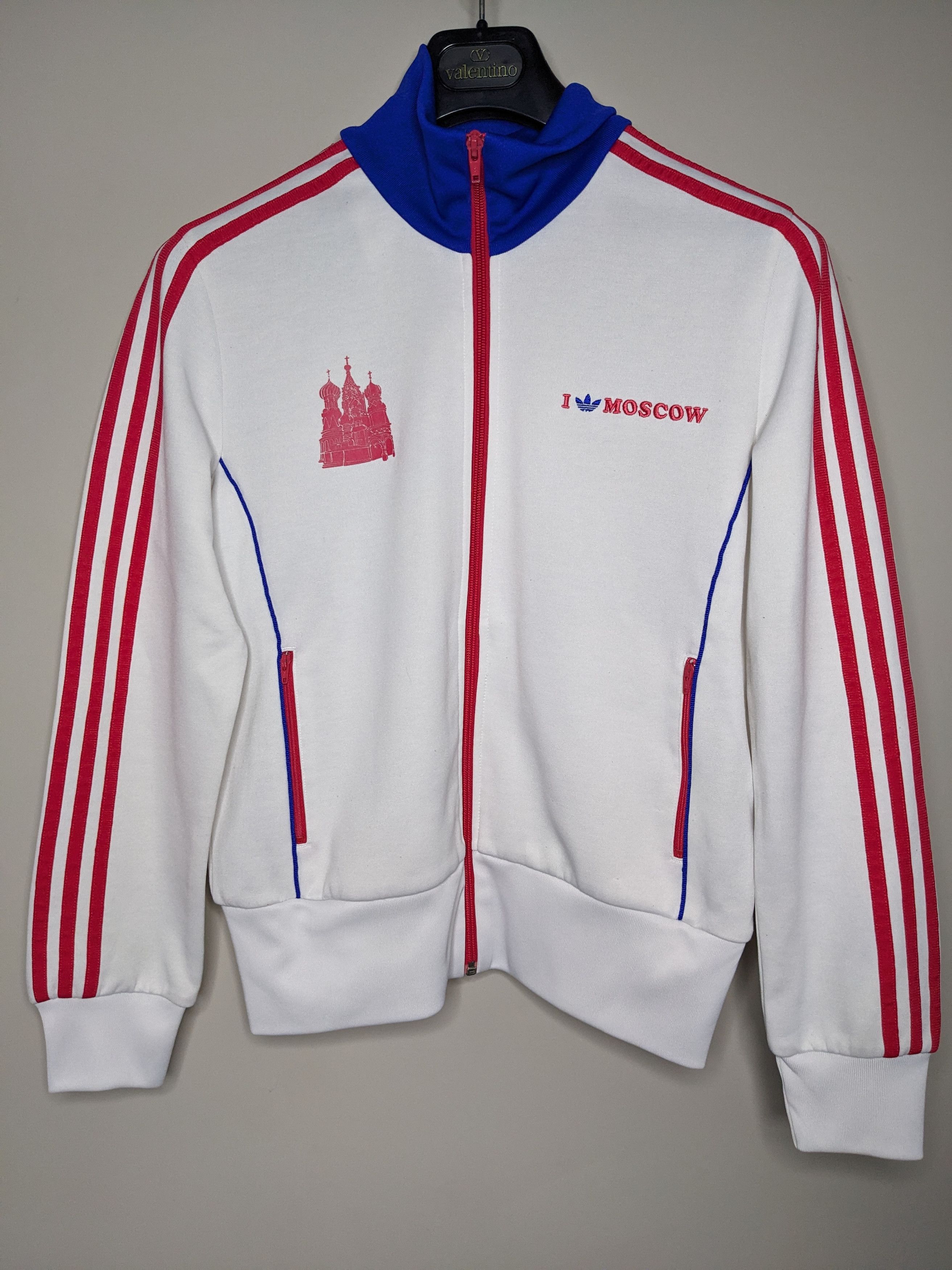 VTG Adidas Originals Moscow Track Jacket Large Trefoil Y2K