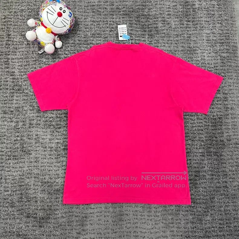 Balenciaga Balenciaga Pink Logo Short Sleeve Size US XS / EU 42 / 0 - 2 Thumbnail
