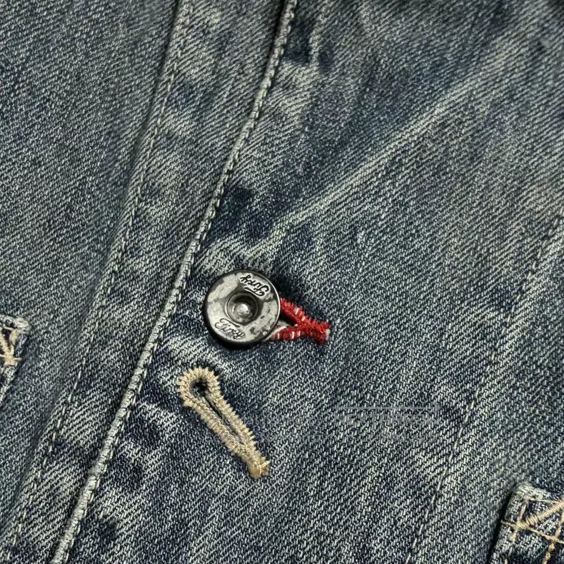 Neighborhood Neighborhood Rusty Stain Splattered Washed Denim Jacket Size US XL / EU 56 / 4 - 6 Thumbnail