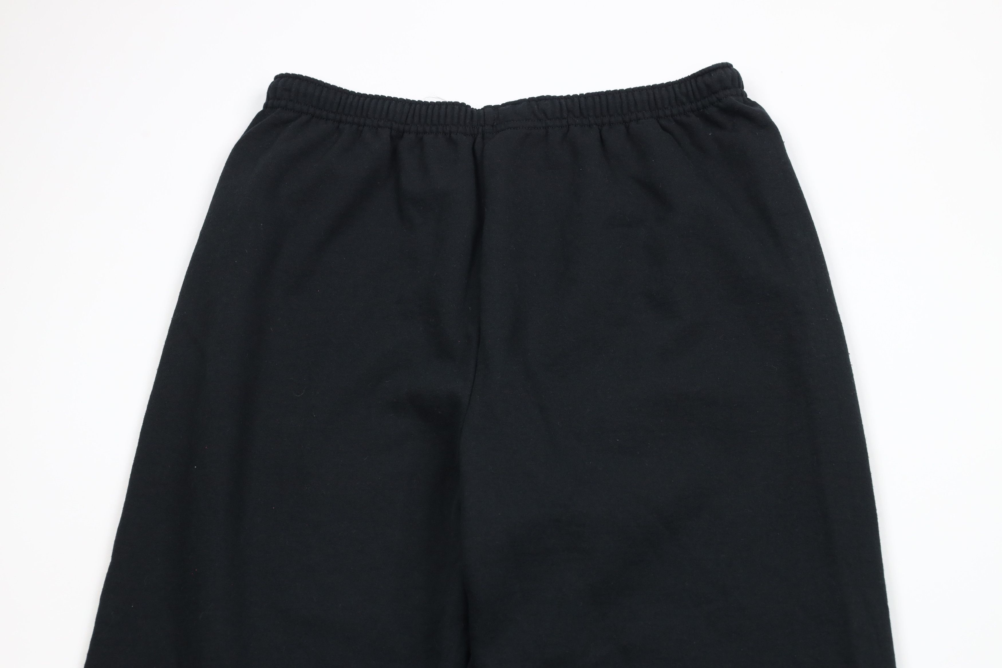 Vintage Vintage 90s Streetwear Blank Cuffed Sweatpants Joggers Black Size US 38 / EU 54 - 8 Thumbnail