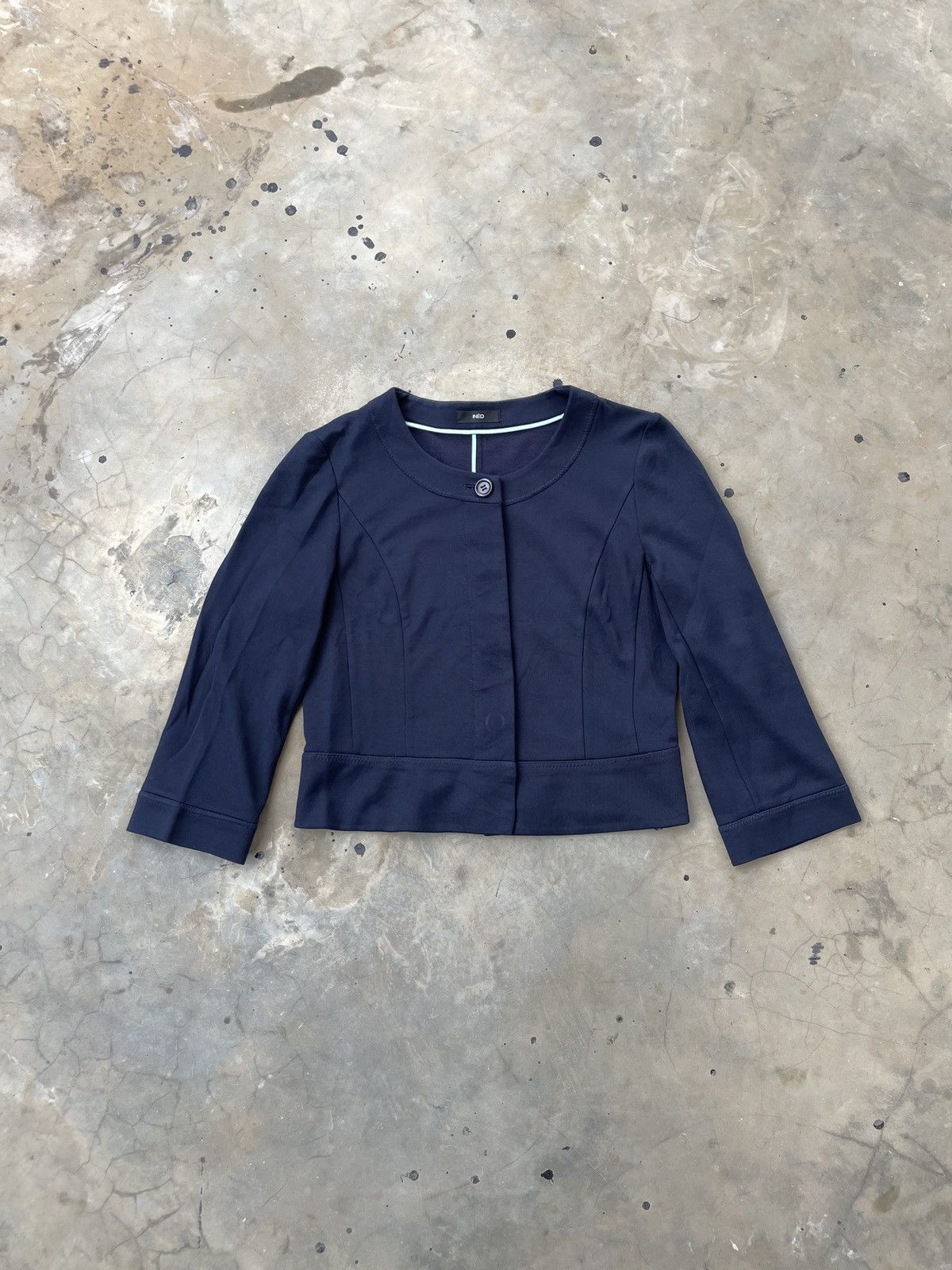 Designer × Japanese Brand INED Tops U Neck Blouse Buttoned Outer Size S / US 4 / IT 40 - 1 Thumbnail