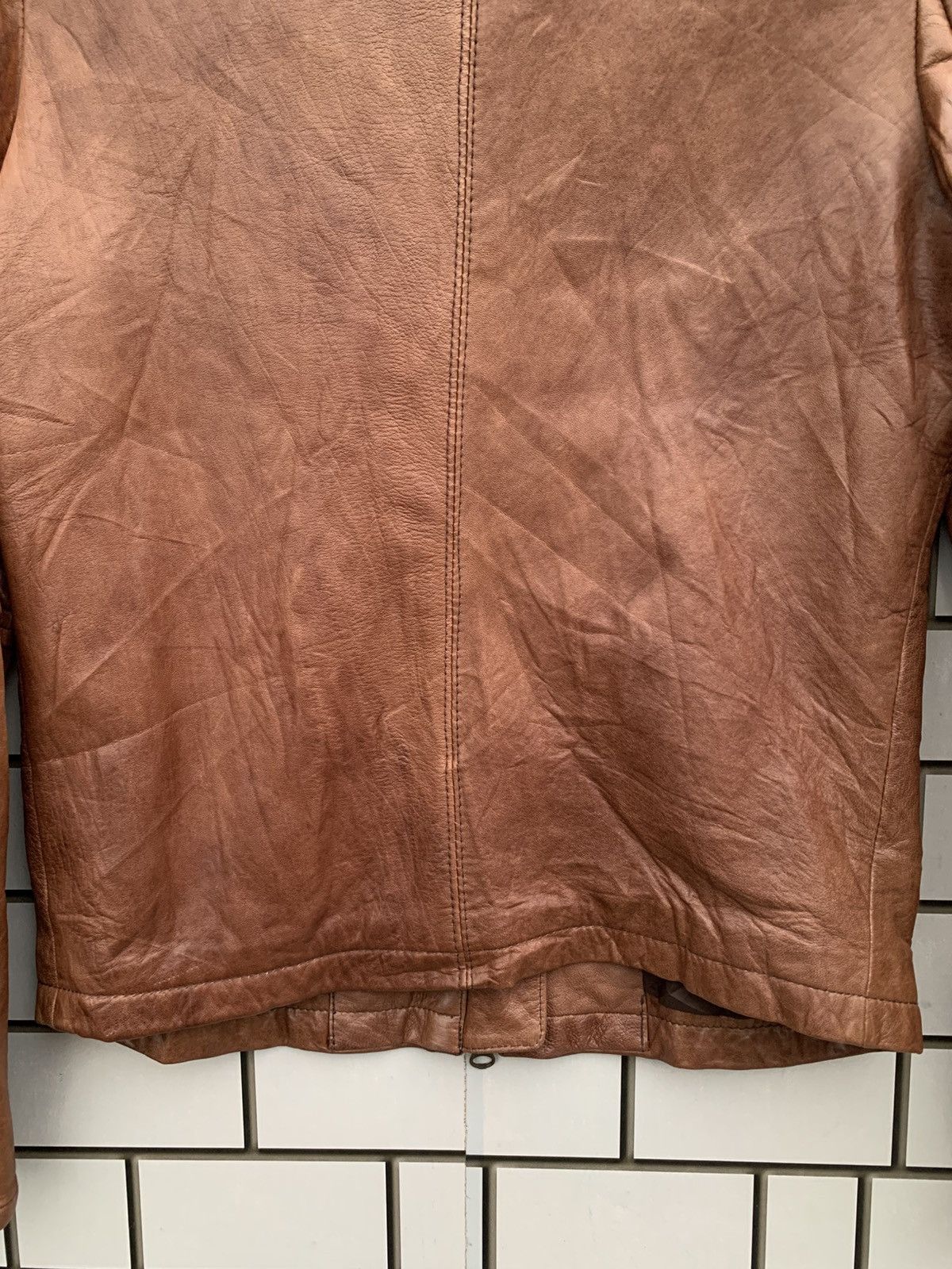 Japanese Brand Vintage Japanese Brand Perle Peche Leather Jacket Size S / US 4 / IT 40 - 15 Thumbnail