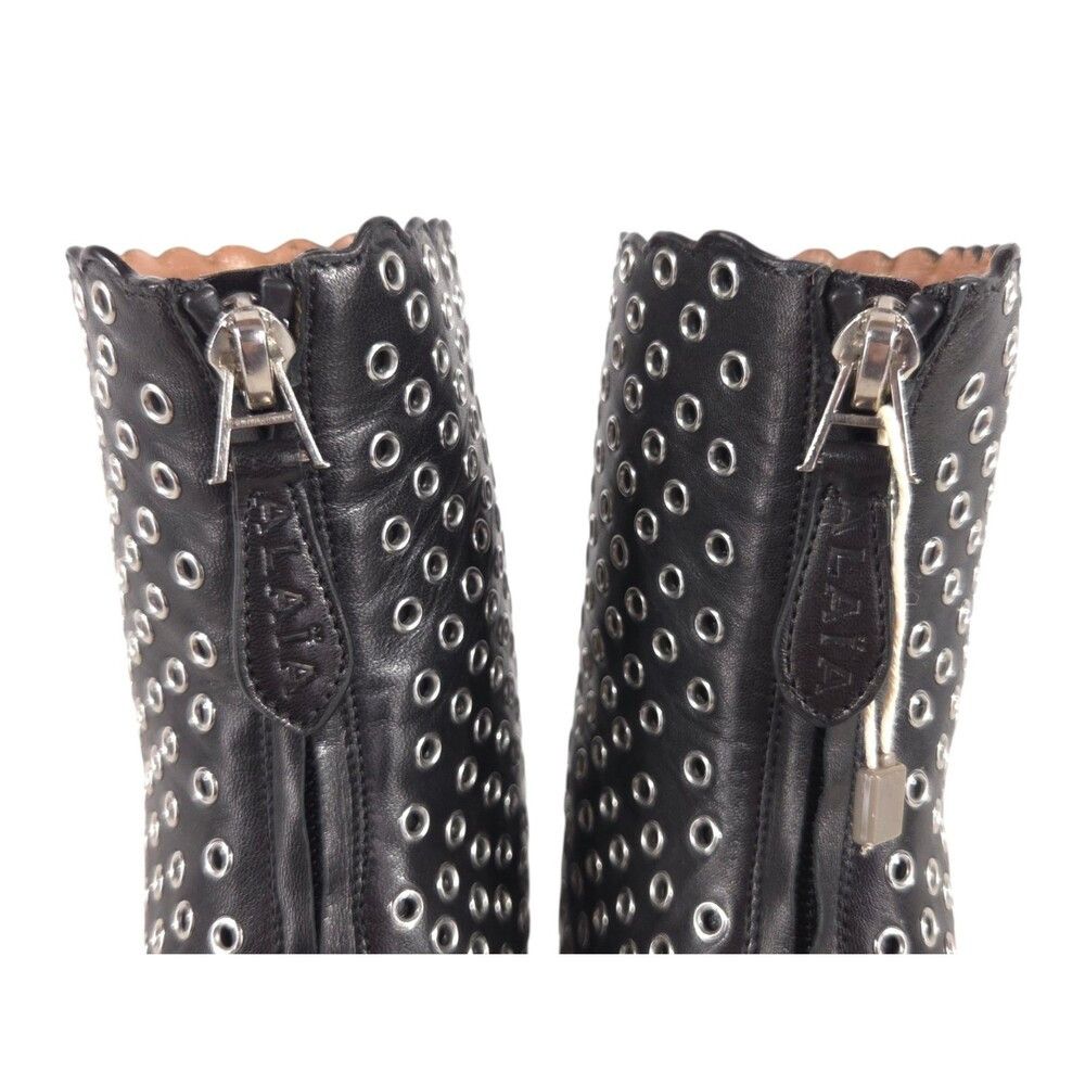 Alaia Alaia Eyelet Embellished Bombe Ankle Boots US 7 EU 37 Women Size US 7 / IT 37 - 7 Thumbnail
