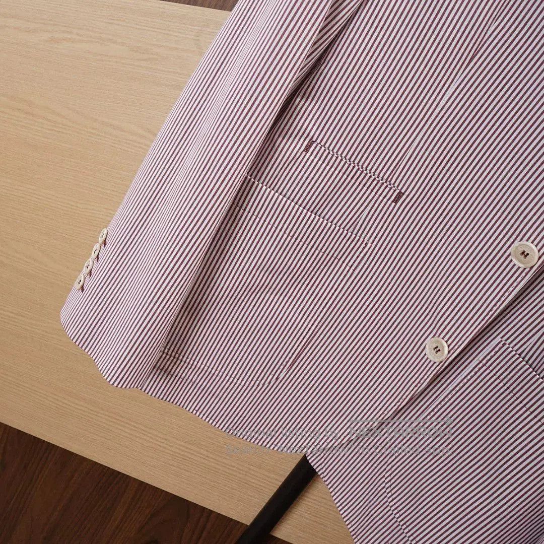 Brunello Cucinelli Brunello Cucinelli Men's Striped Blazer. Size US M / EU 48-50 / 2 - 5 Thumbnail