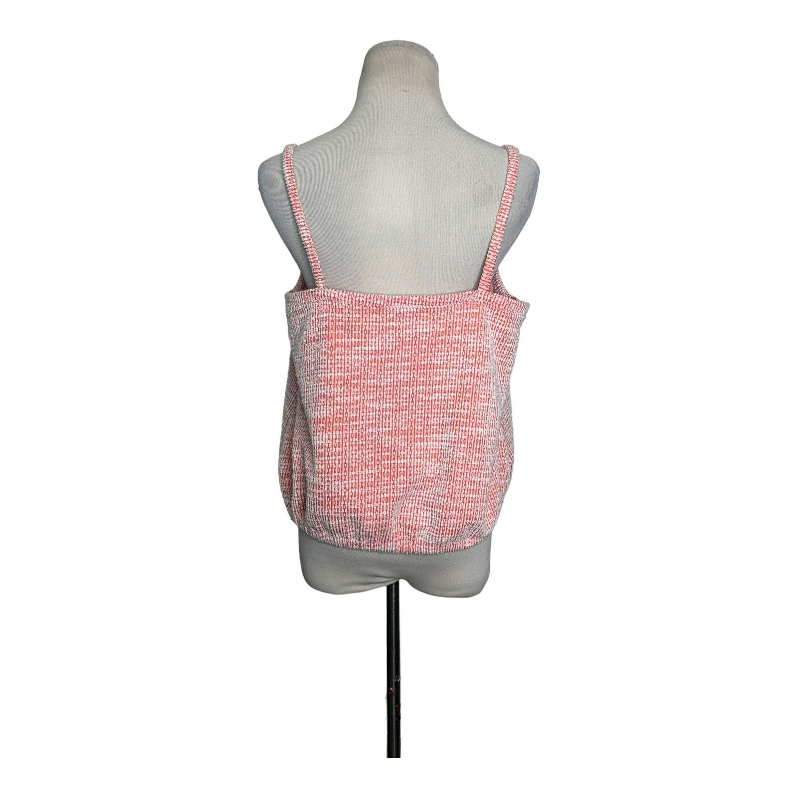 Loft Loft orange textured fabric cami tank top size M Size M / US 6-8 / IT 42-44 - 9 Thumbnail