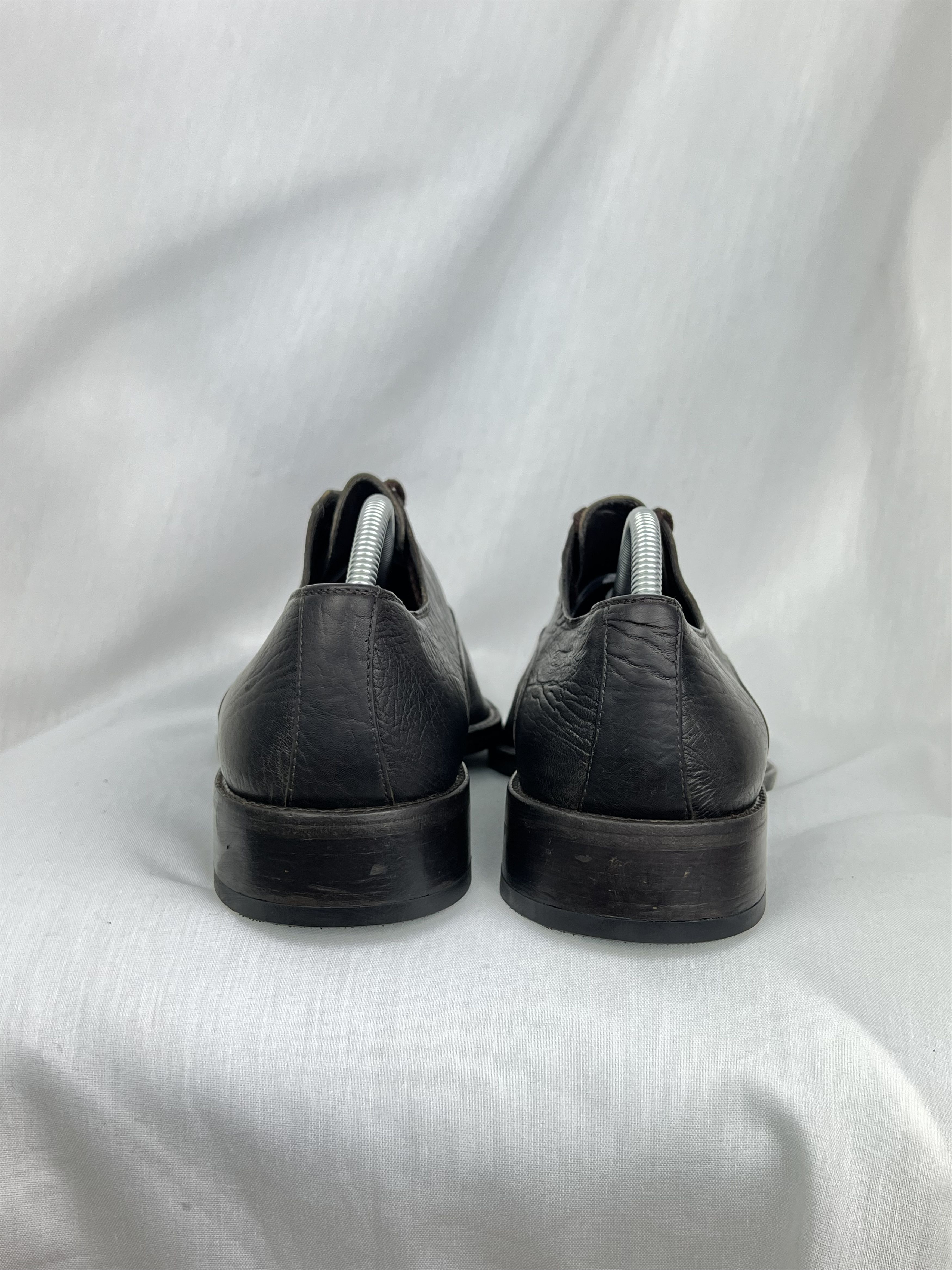 Doucal's Deer Skin Leather Pointed Derby Dress Shoes Size US 10.5 / EU 43-44 - 6 Thumbnail