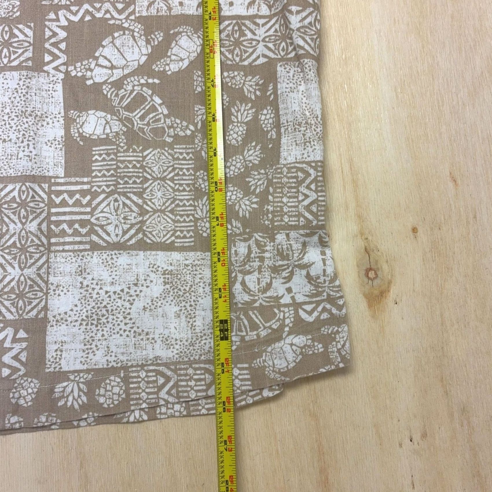 George George Shirt Mens Small Beige Hawaiian Turtle Print Short Sleeve Button Up Size US S / EU 44-46 / 1 - 5 Thumbnail
