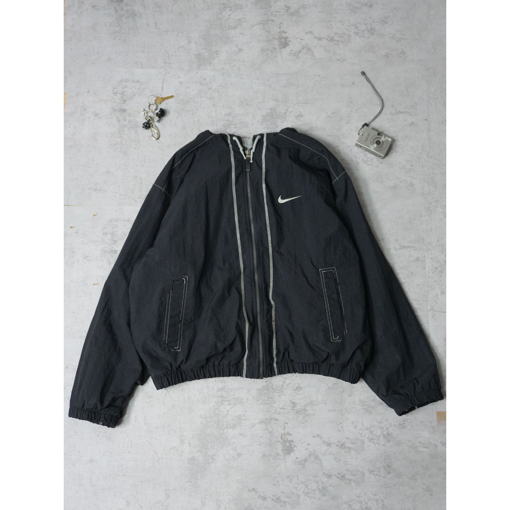 Nike Vintage Nike Faded Blue Swoosh Zip Up Hoodie Jacket Size US L / EU 52-54 / 3 - 6 Thumbnail