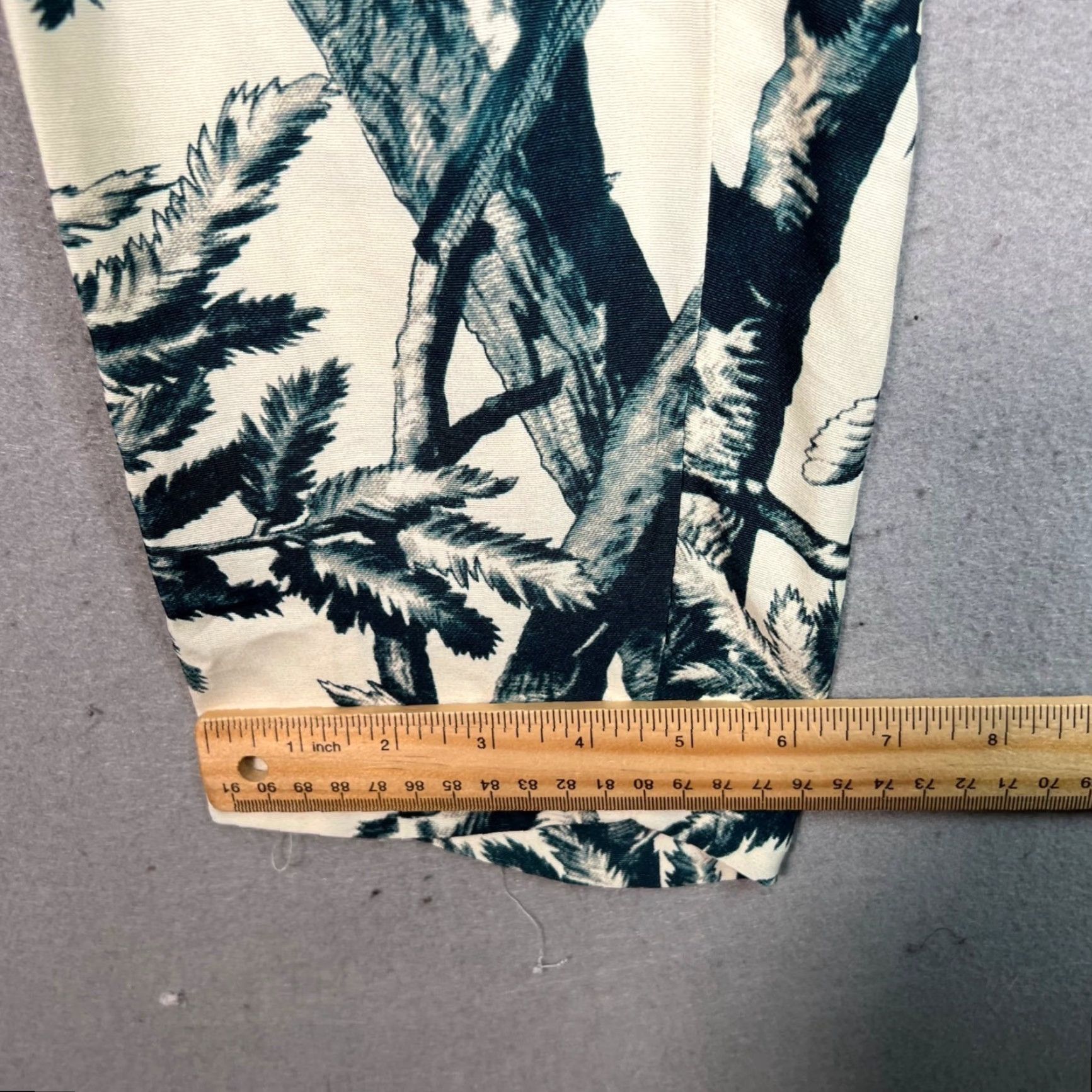 MAX&Co. Max & Co. Womens Tropical Print High-Waisted Pants Size 26 in Waist Size 26" / US 2 / IT 38 - 7 Thumbnail