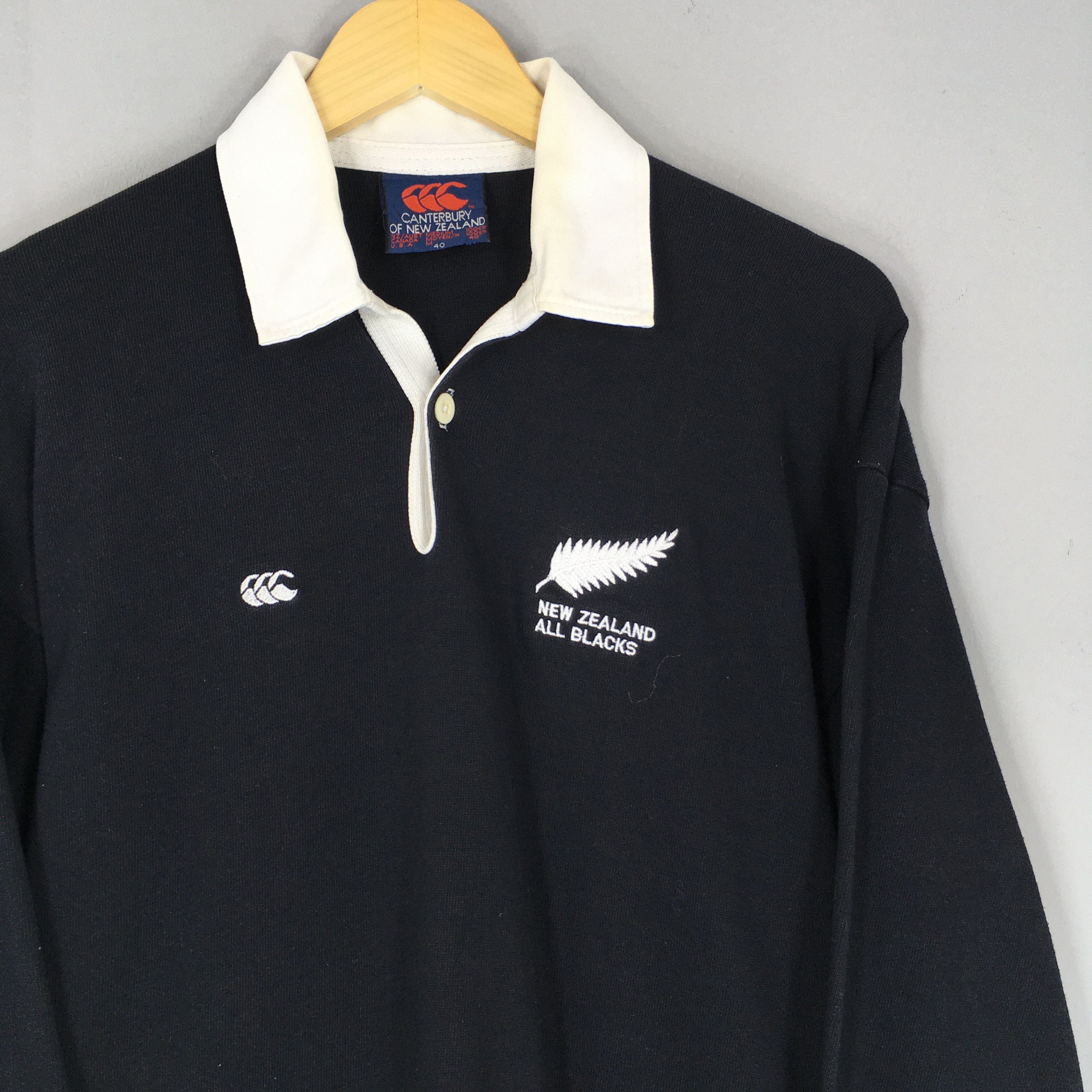 Canterbury of New Zealand Vintage Canterbury Of New Zealand All Blacks Rugby Shirt M Size US M / EU 48-50 / 2 - 2 Thumbnail
