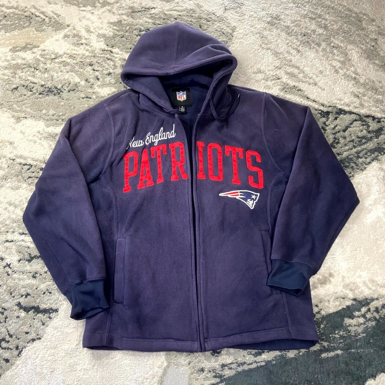 NFL New England Patriots Y2K AOP Hoodie Mens M Blue Football NFL Size US M / EU 48-50 / 2 - 1 Thumbnail