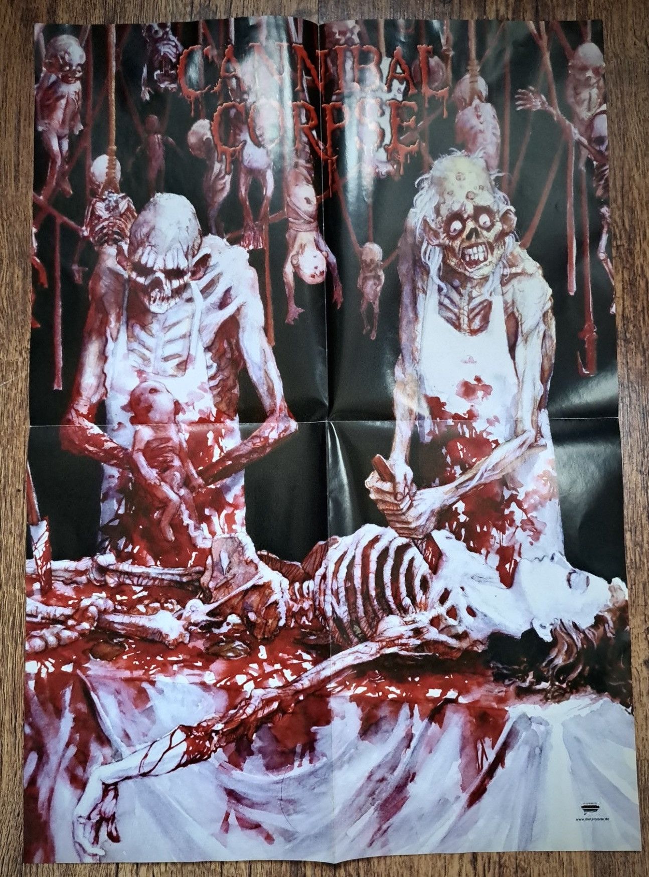 Band Tees × Vintage CANNIBAL CORPSE x BUTCHERED AT BIRTH x Psoster x 2002 Size ONE SIZE - 1 Thumbnail