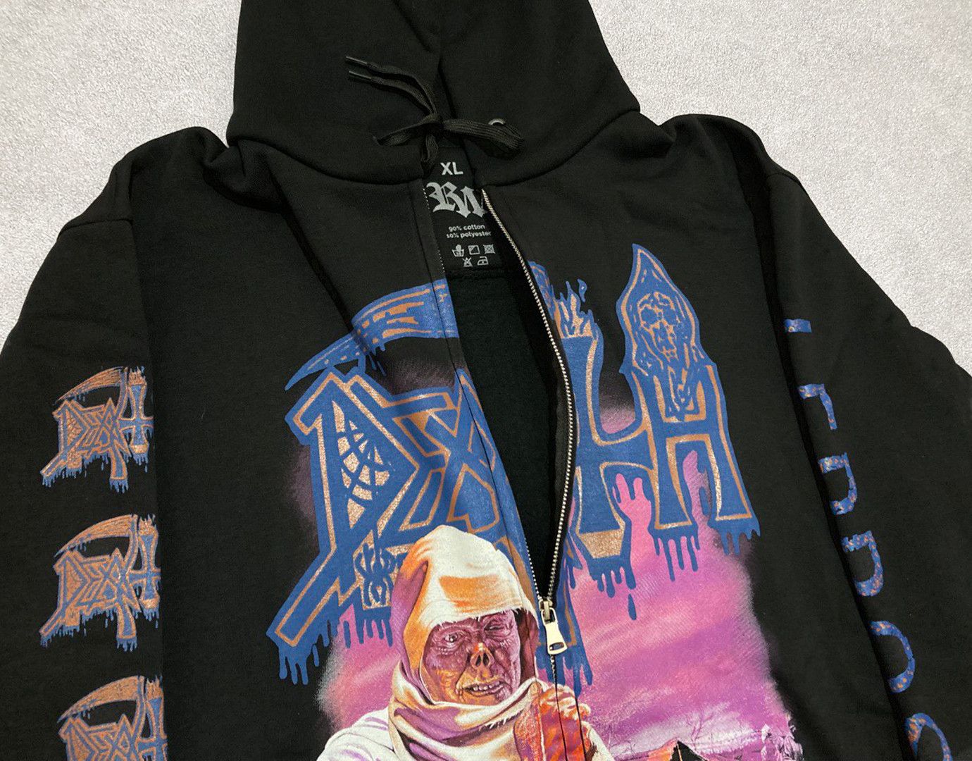 Band Tees Zip-hoodie Death Leprosy - metal band Size US XL / EU 56 / 4 - 4 Thumbnail