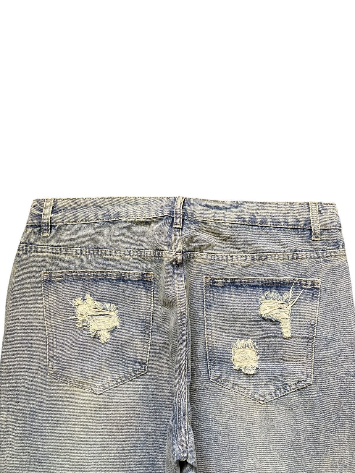 Japanese Brand Vintage Japanese Brand Distressed Baggy Jeans Size 37" - 4 Thumbnail