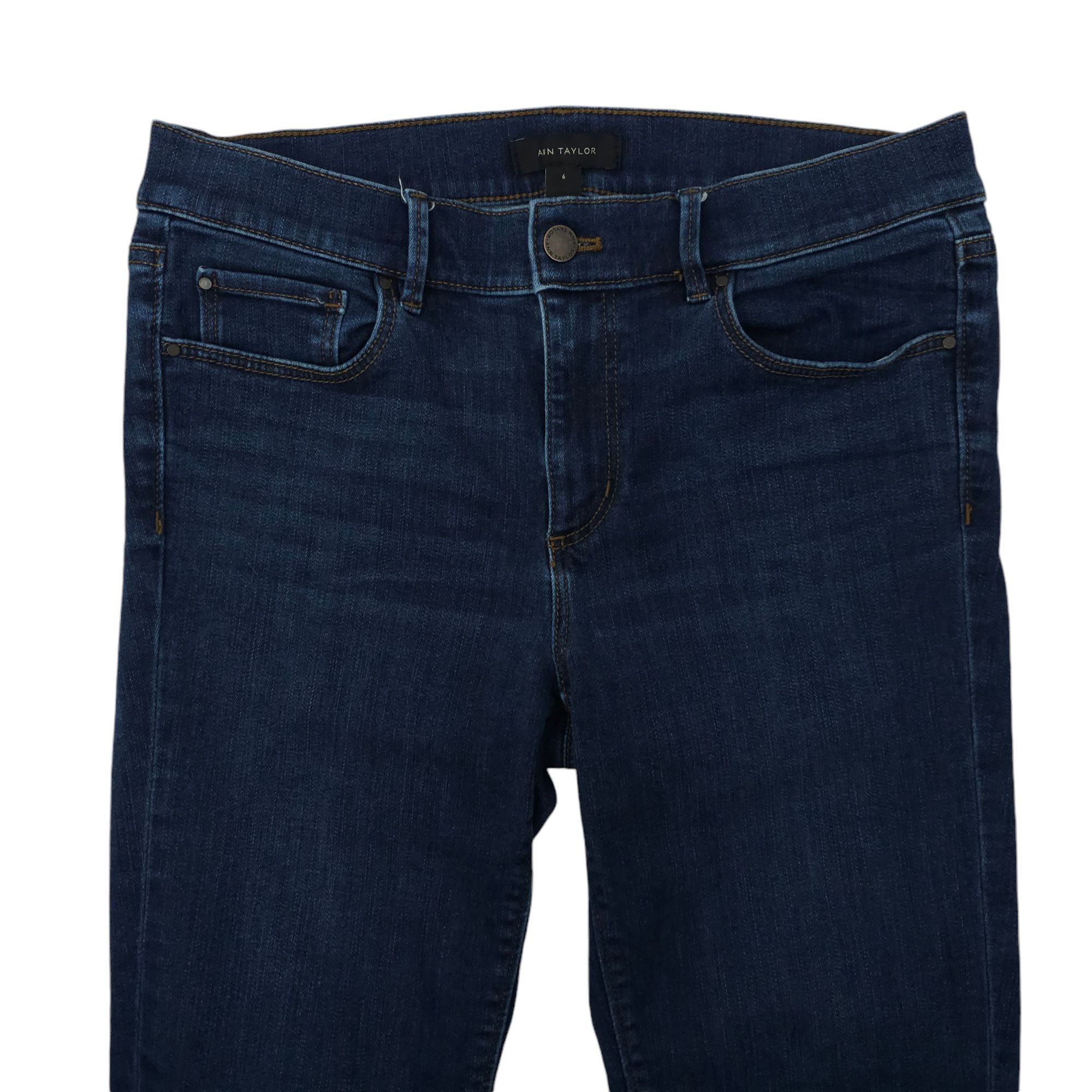 Ann Taylor Ann Taylor The Skinny Stretch Dark Wash Jeans Womens Size 6 Size 28" / US 6 / IT 42 - 8 Thumbnail