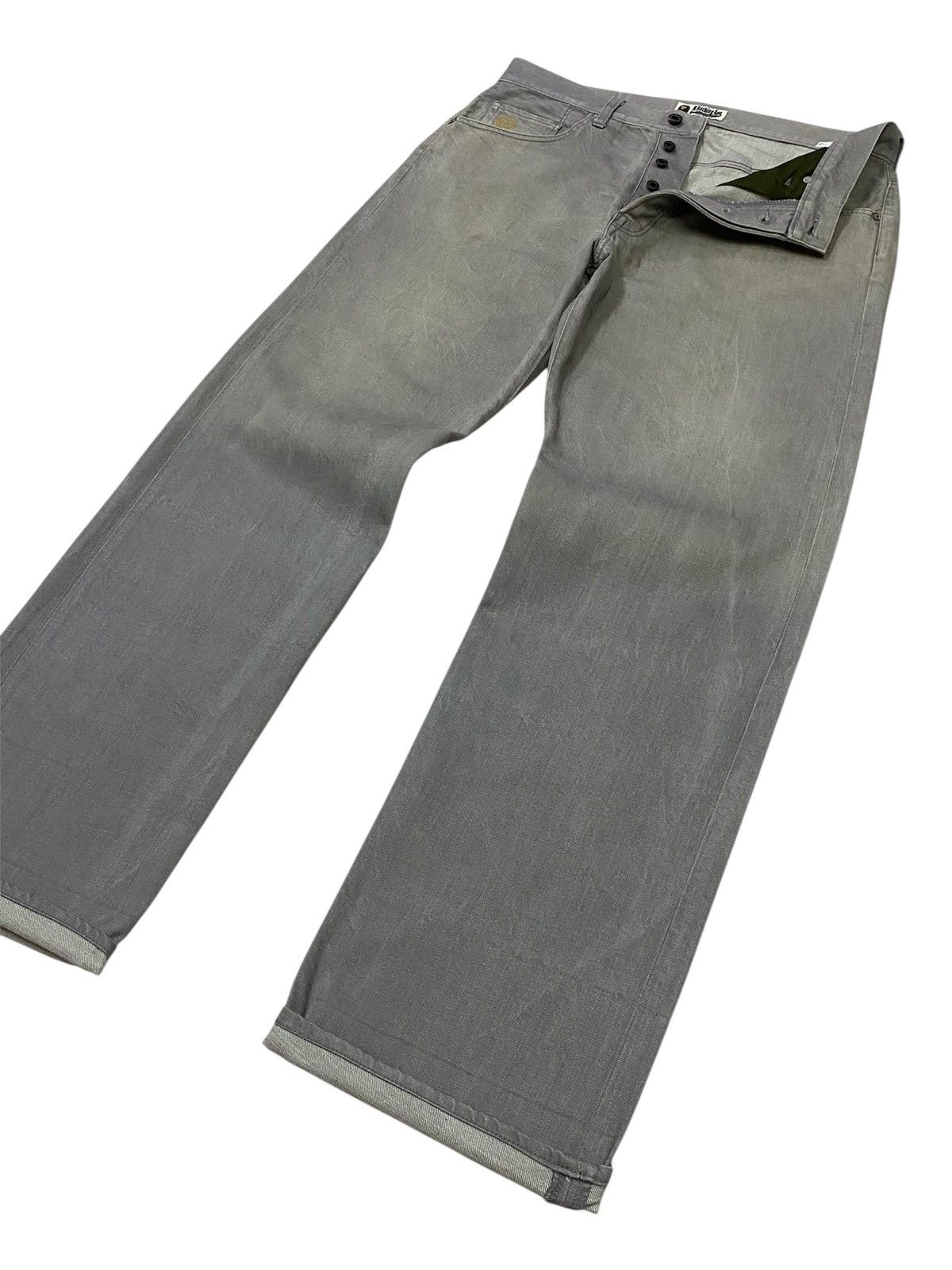 Bape A Bathing Ape Embroidered Logo Button Fly Denim Pants Size US 34 / EU 50 - 23 Thumbnail