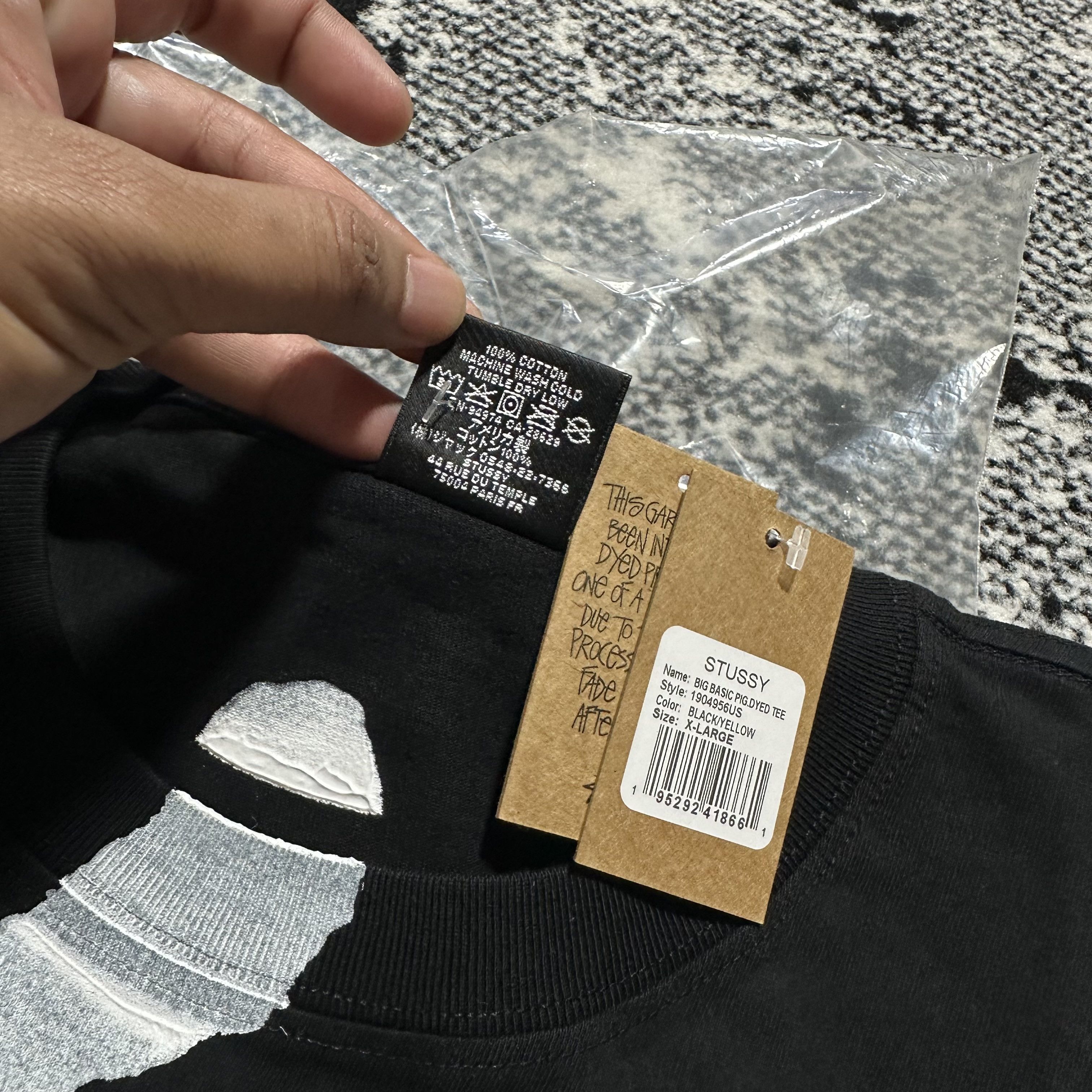 Stussy STUSSY BIG BASIC PIG DYED TEE - XLARGE Size US XL / EU 56 / 4 - 5 Thumbnail