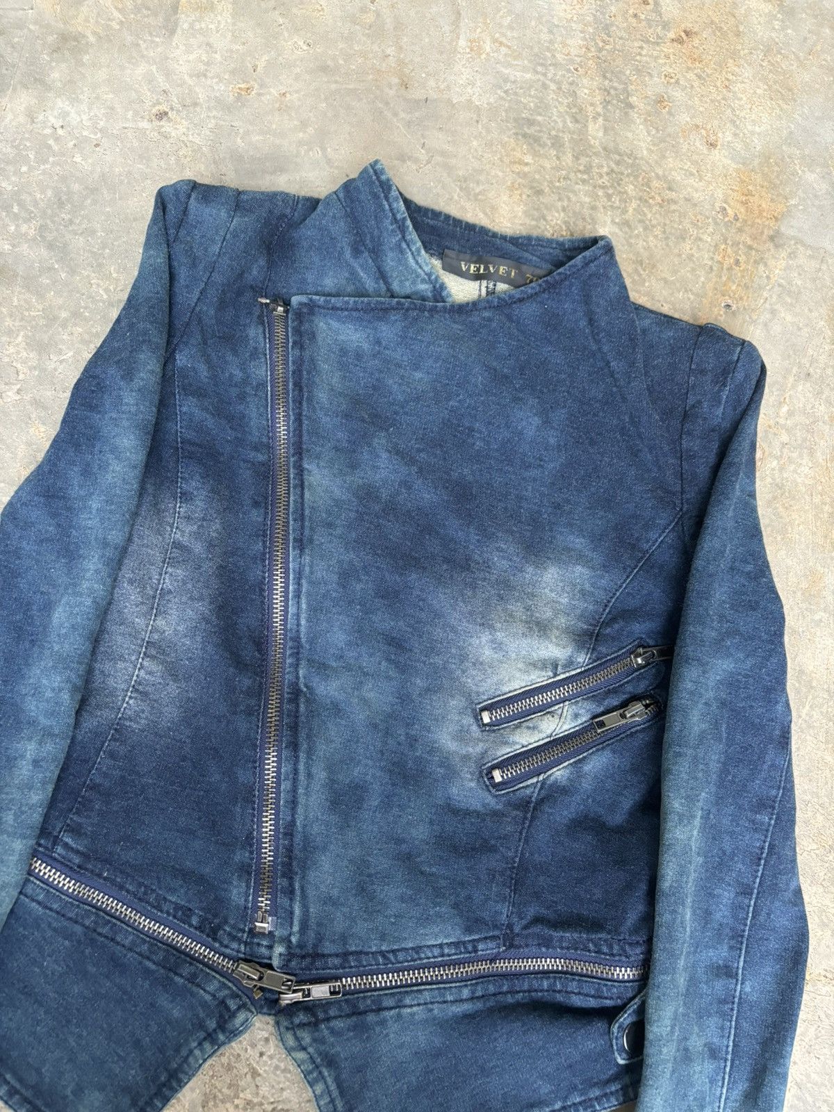 14th Addiction Y2k Velvet 70‘ Multi Zipper Ifsixwasnine Punk Style Size S / US 4 / IT 40 - 3 Thumbnail