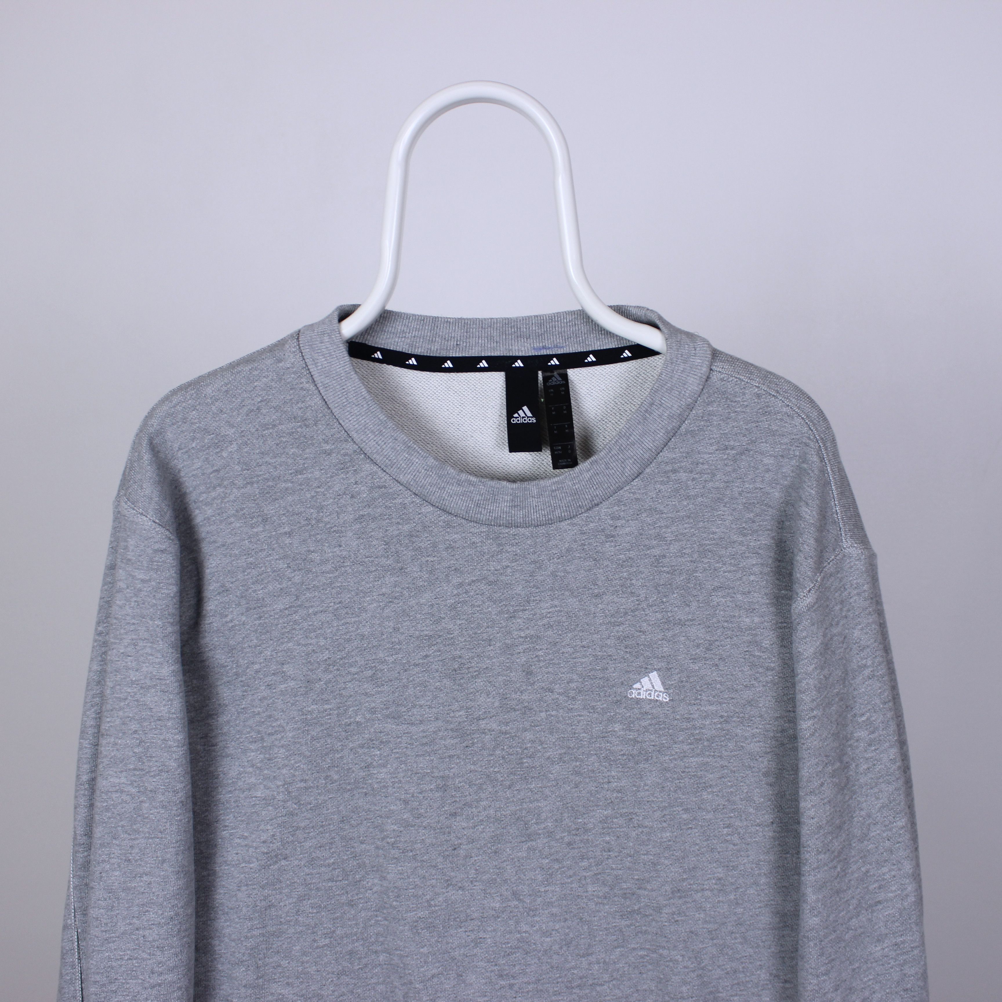 Adidas Adidas sweatshirt men vintage logo M gray perfomance H45372 Size US M / EU 48-50 / 2 - 3 Thumbnail