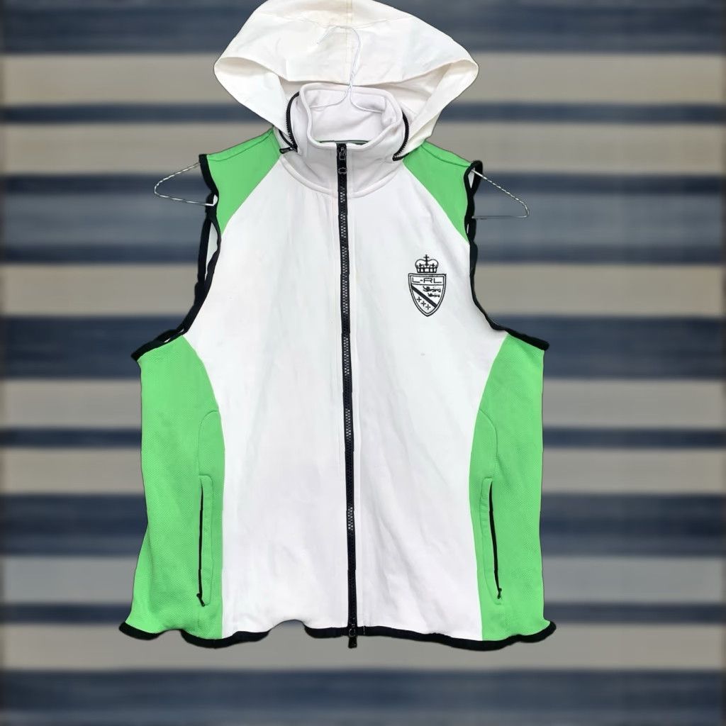 Ralph Lauren Lauren Ralph Lauren Womens M Vest Full Zip Jacket Near-Brand Basic Jacket Sleeveless Pockets Collared Lightweight Softshell Polyester Blue Size M / US 6-8 / IT 42-44 - 1 Thumbnail