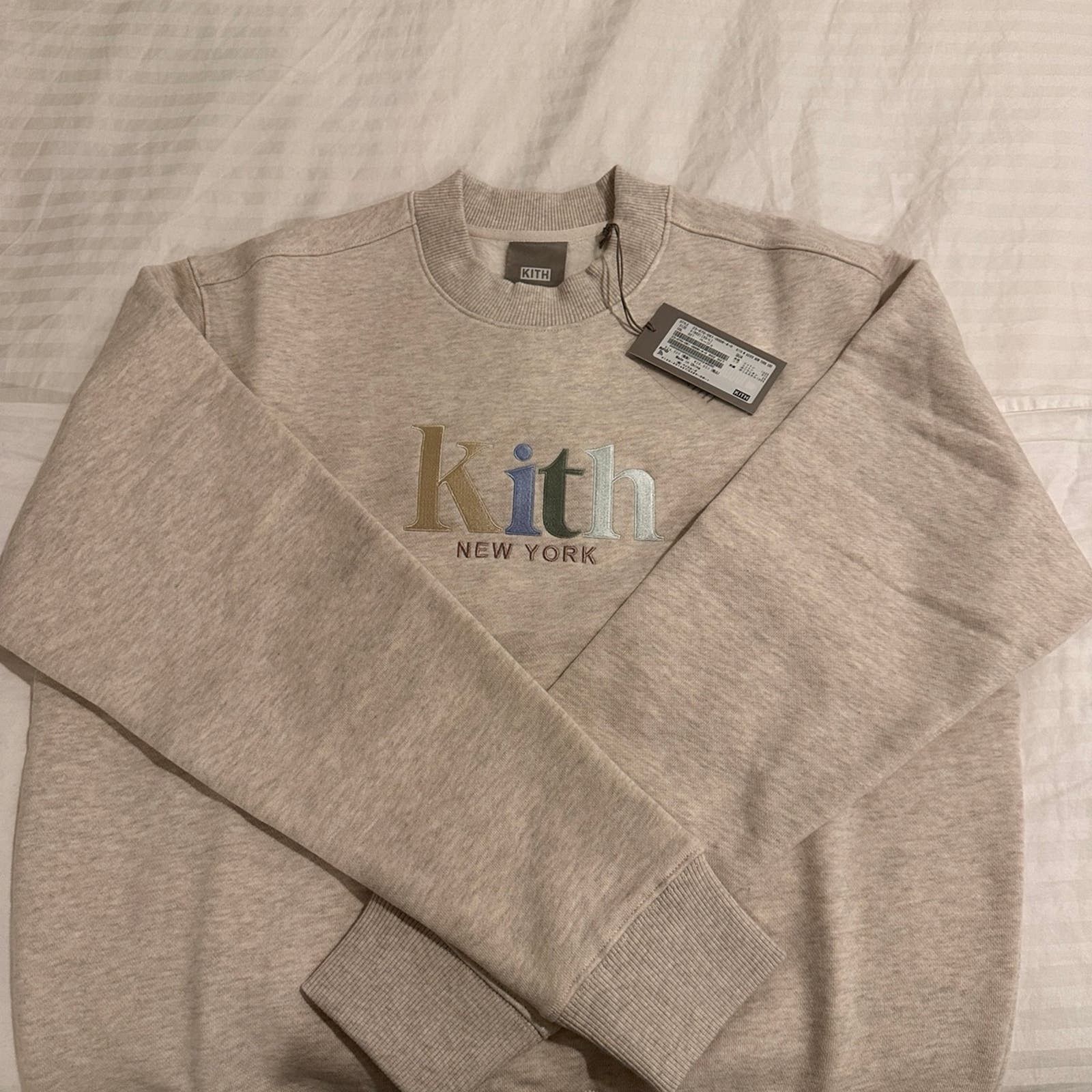 image of Kith New York Crewneck | Kith Tokyo (Nwt Receipt Available) in Grey, Women's (Size Small)