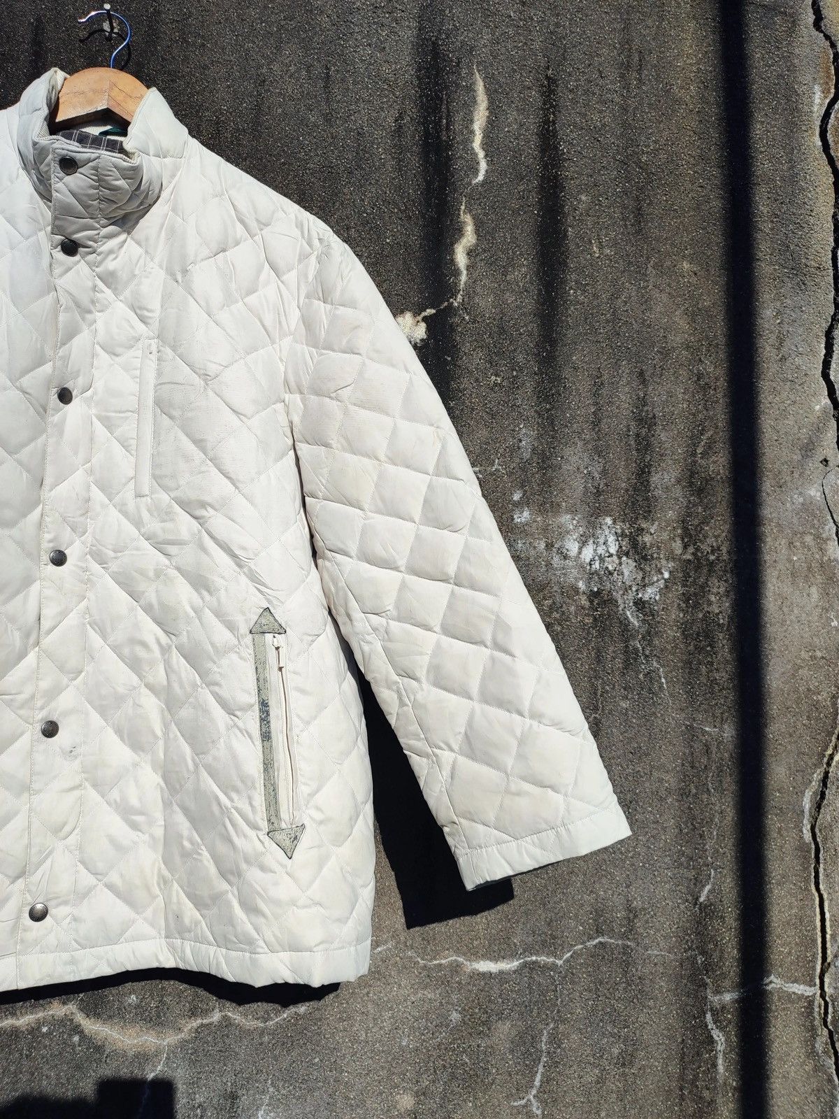 Lyle & Scott × Vintage Vintage 90s Lyle & Scott Quilted Down Jacket Size US L / EU 52-54 / 3 - 3 Thumbnail