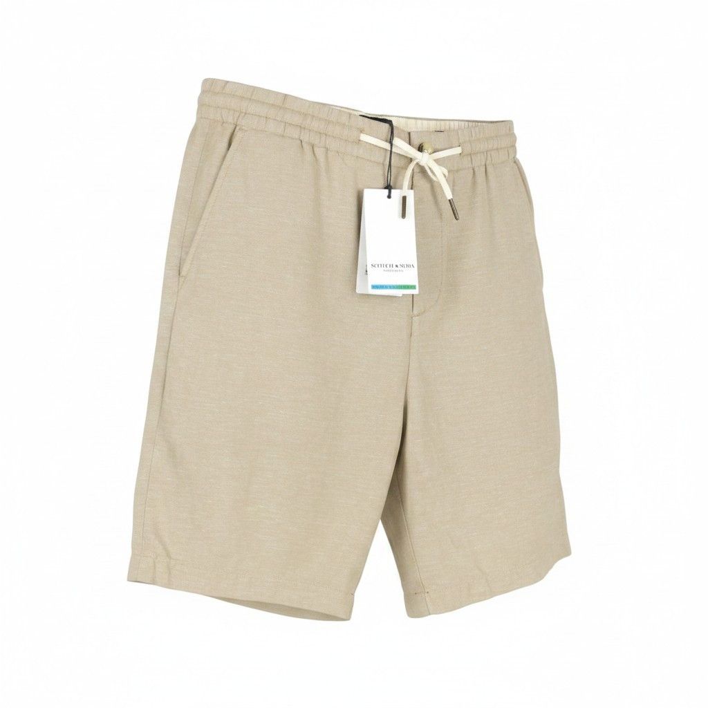 Scotch & Soda FAVE W33 Beige Melange Cotton Drawstring Waist 91025 Size US 33 - 1 Thumbnail