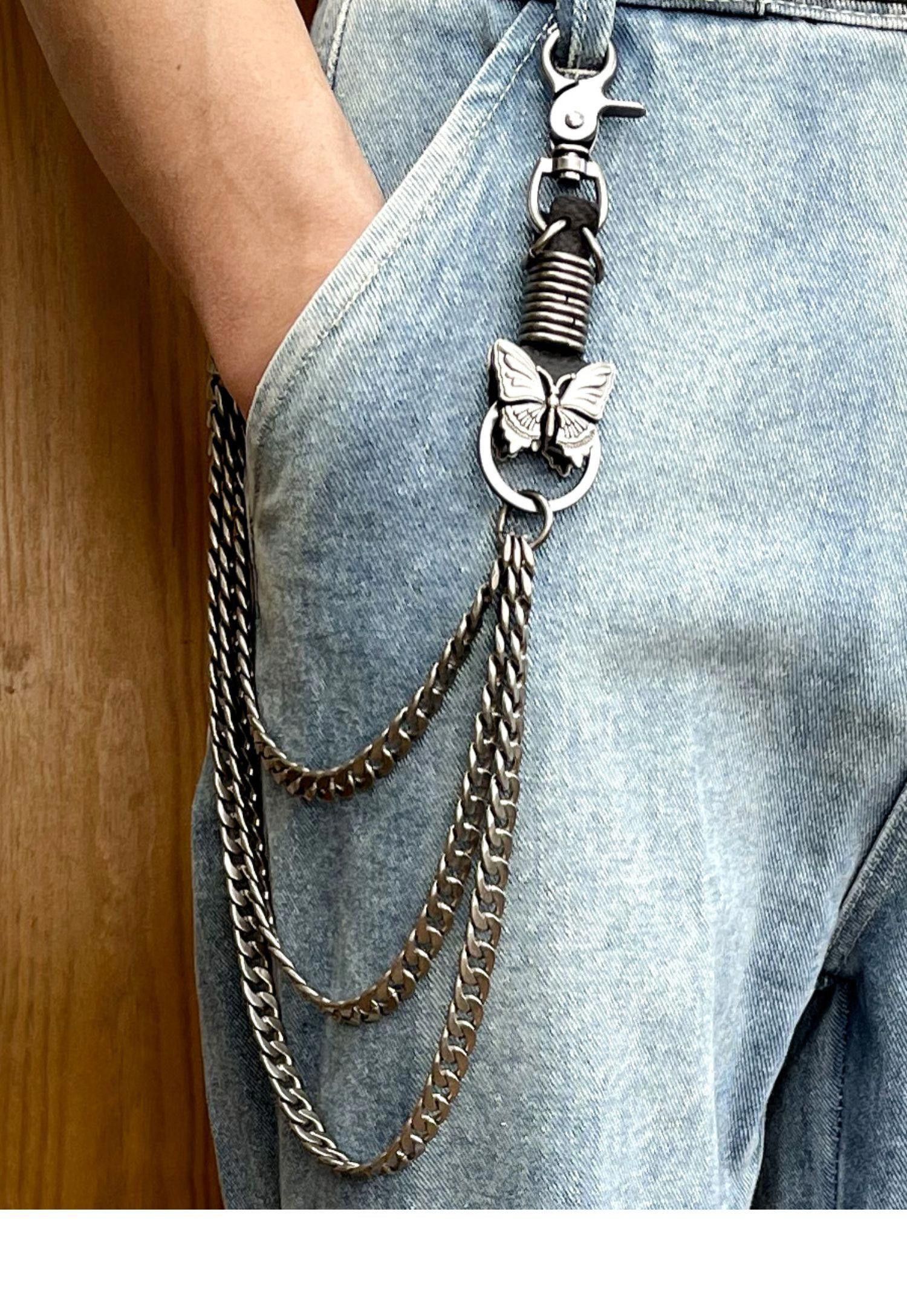 Jewelry Chain Wallet Chain Skull Keychain Size ONE SIZE - 3 Thumbnail