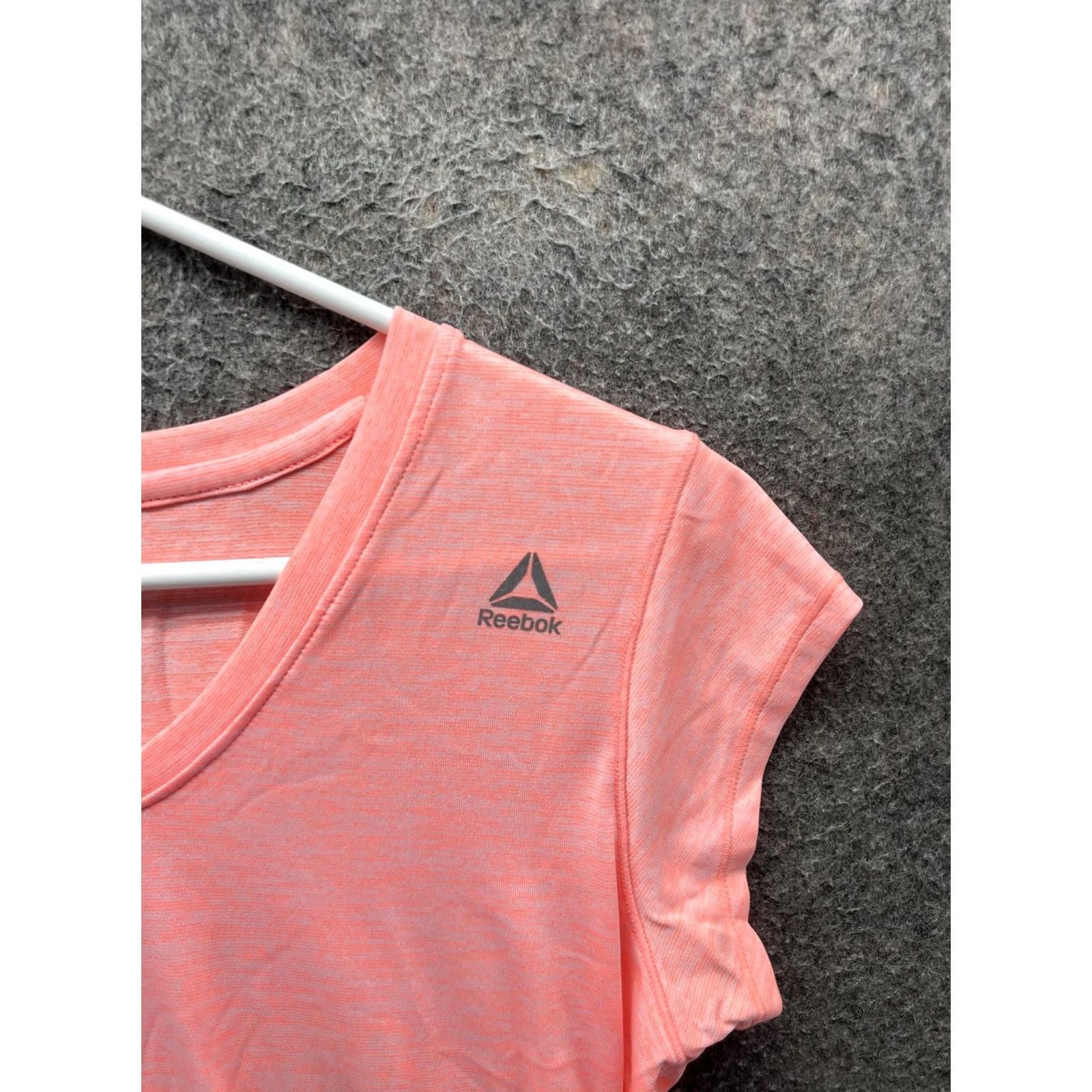 Reebok Reebok Shirt Womens Small Pink V Neck Cap Sleeve Lightweight Athletic Top Size S / US 4 / IT 40 - 7 Thumbnail