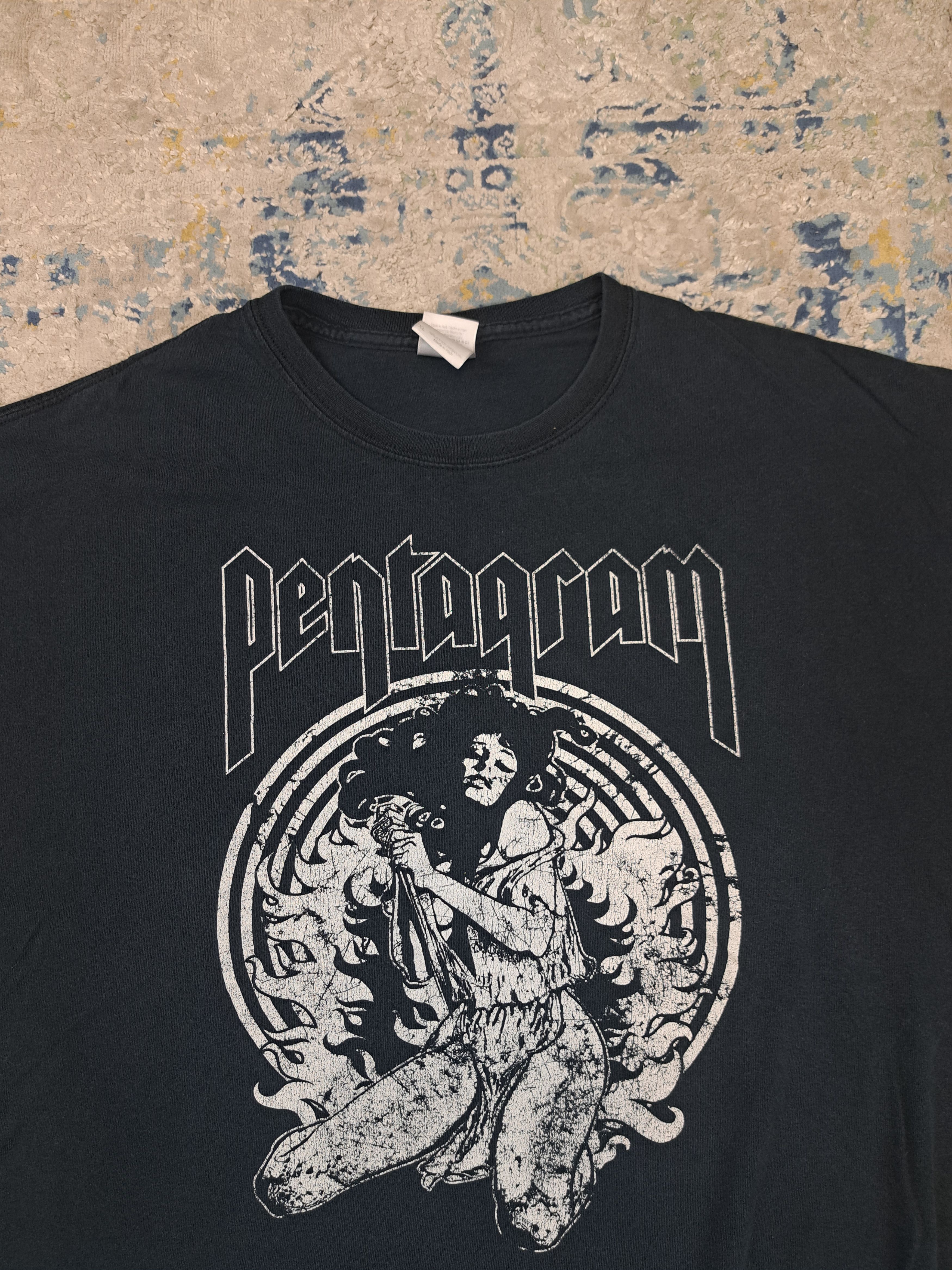 Band Tees Vintage Pentagram Band Tee Death Metal Rock Tshirt Size US L / EU 52-54 / 3 - 3 Thumbnail
