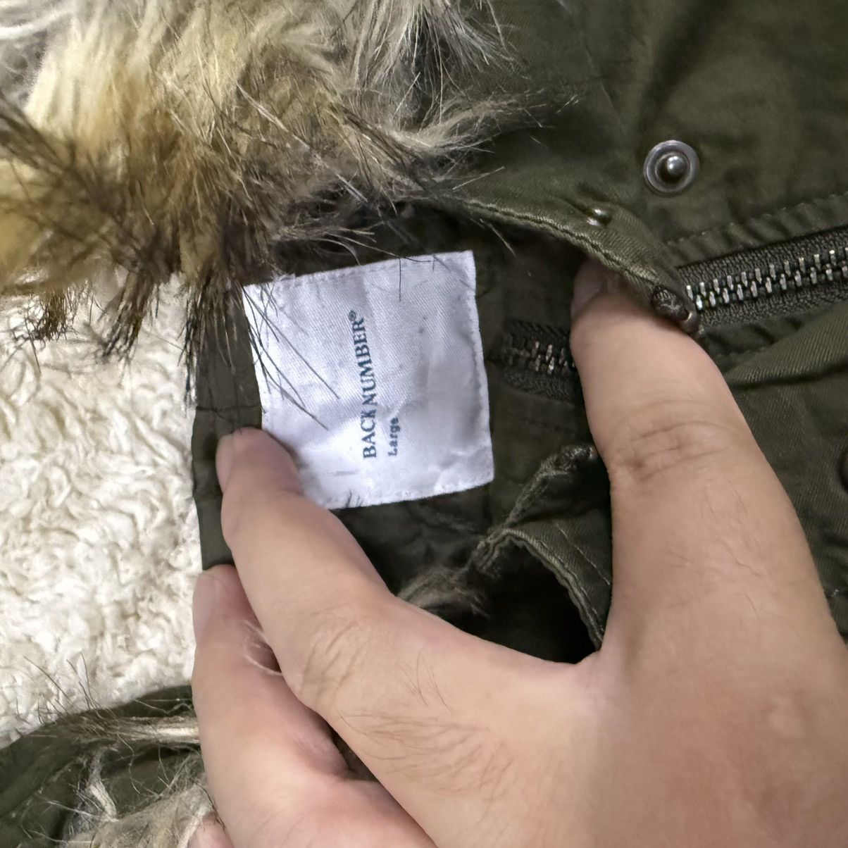 Beauty Beast 1950s US Army M-51 Retro Parka Fur Hooded Fishtail Jacket Size US L / EU 52-54 / 3 - 12 Thumbnail