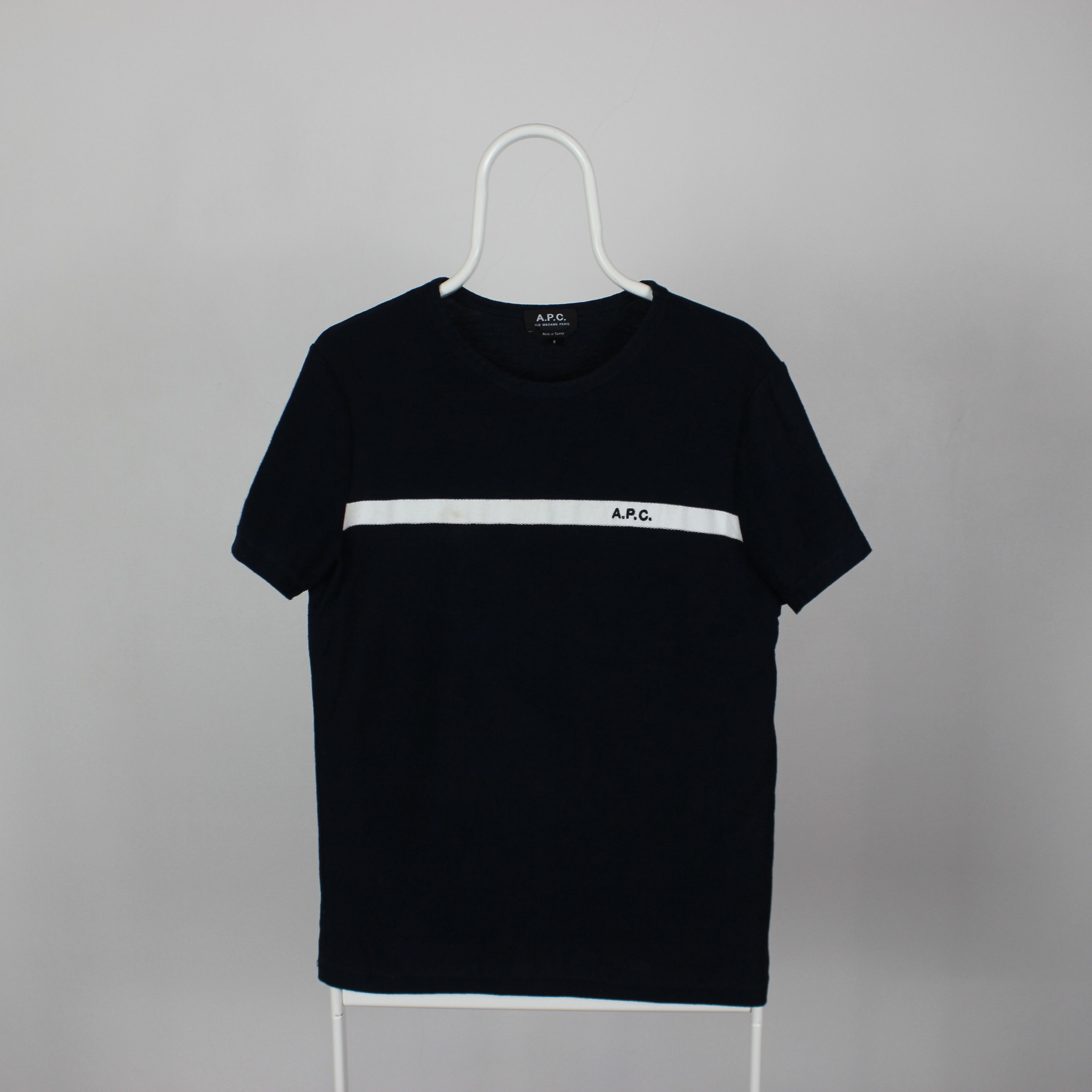 A.P.C. A.P.C t shirt men logo cotton navy blue s Size US S / EU 44-46 / 1 - 4 Thumbnail