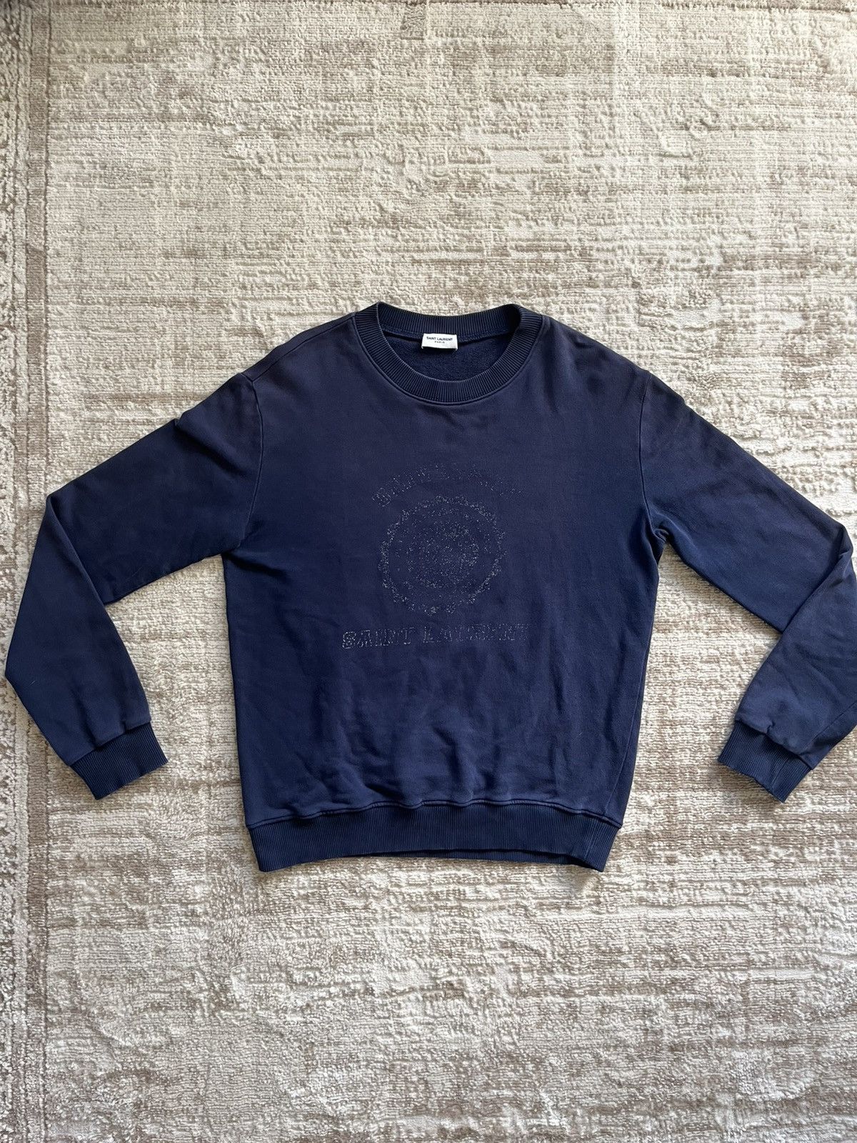 Saint Laurent Paris Saint Laurent Paris University Crewneck Size US S / EU 44-46 / 1 - 4 Thumbnail