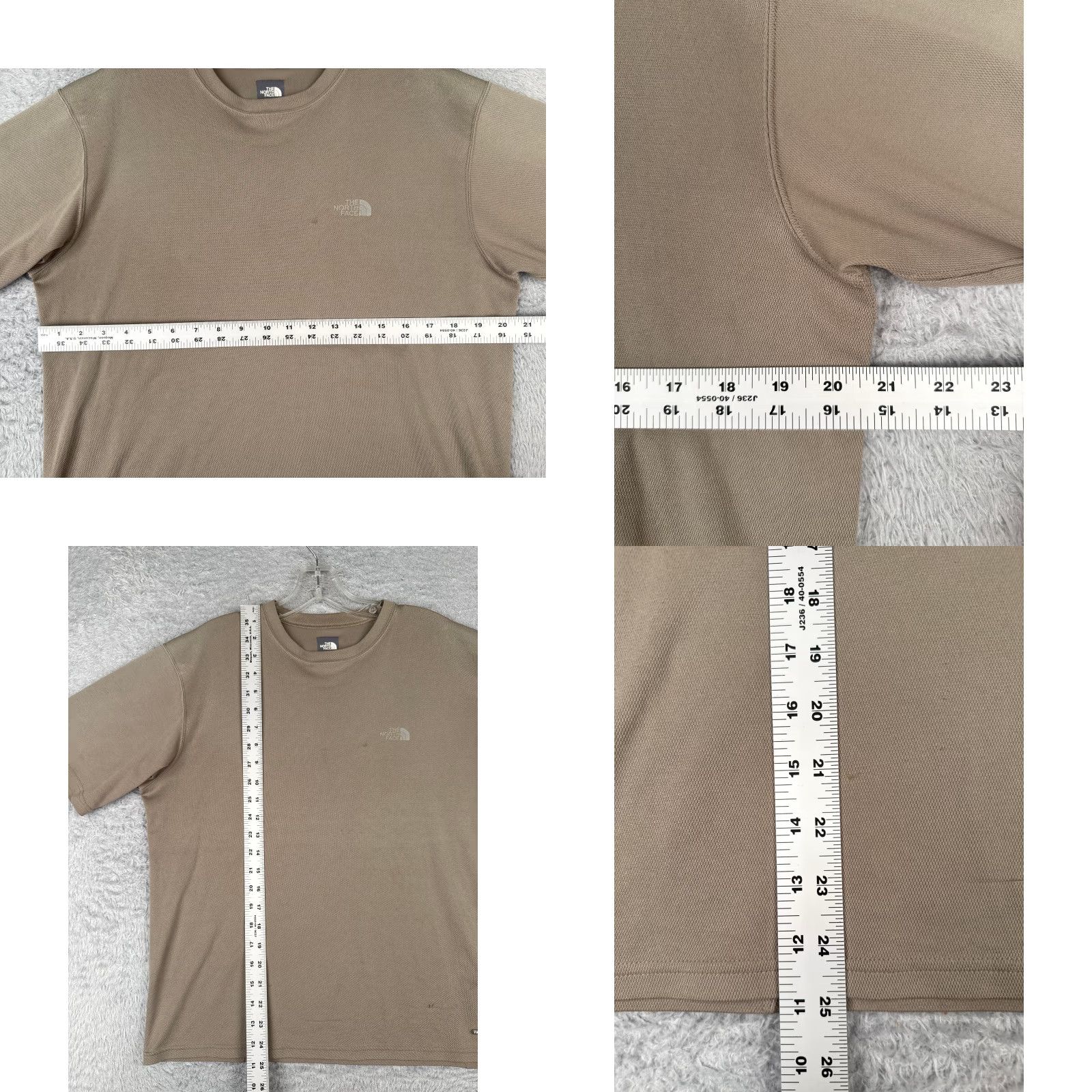 The North Face The North Face Shirt Men Medium Beige Short Sleeve Crew Vaporwick Polyester READ Size US M / EU 48-50 / 2 - 8 Thumbnail