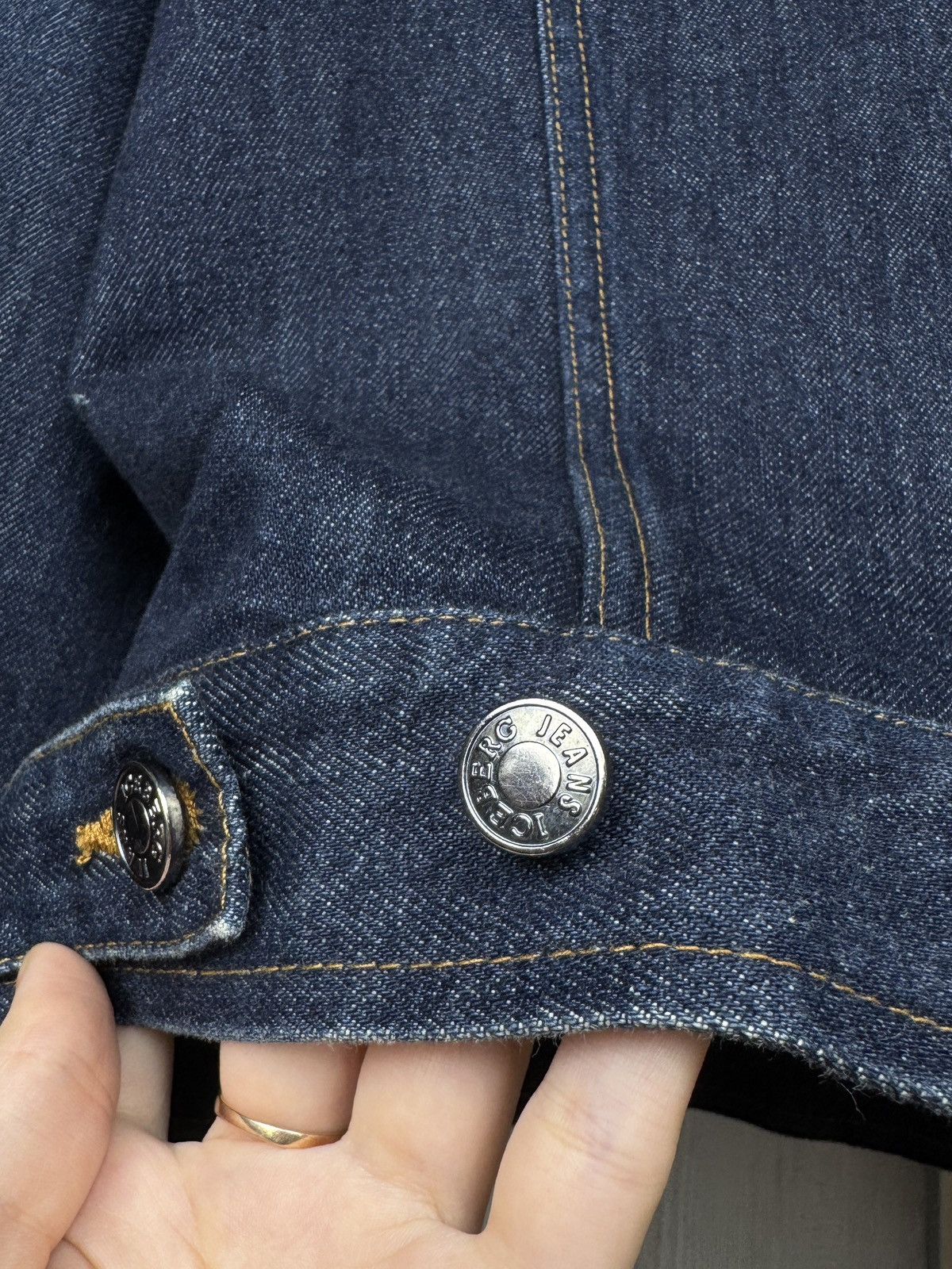 Iceberg Iceberg Jeans zip indigo blue big logo denim trucker jacket Size US XXL / EU 58 / 5 - 11 Thumbnail