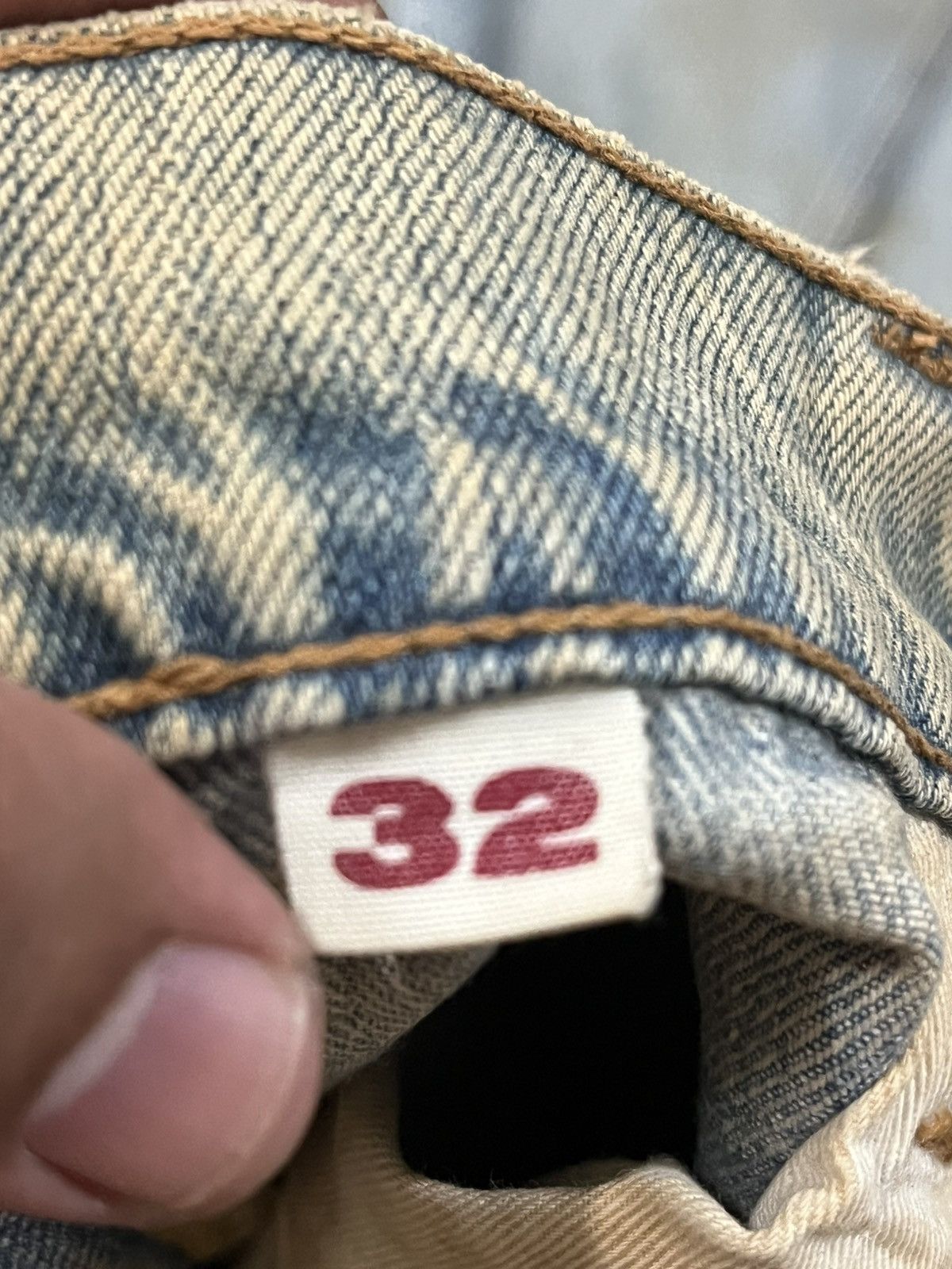 Blue Blue Japan × HOLLYWOOD RANCH MARKET × Japan Blue Vintage Blue Blue Japan Flare Ripped MudWash Denim Size US 33 - 10 Thumbnail