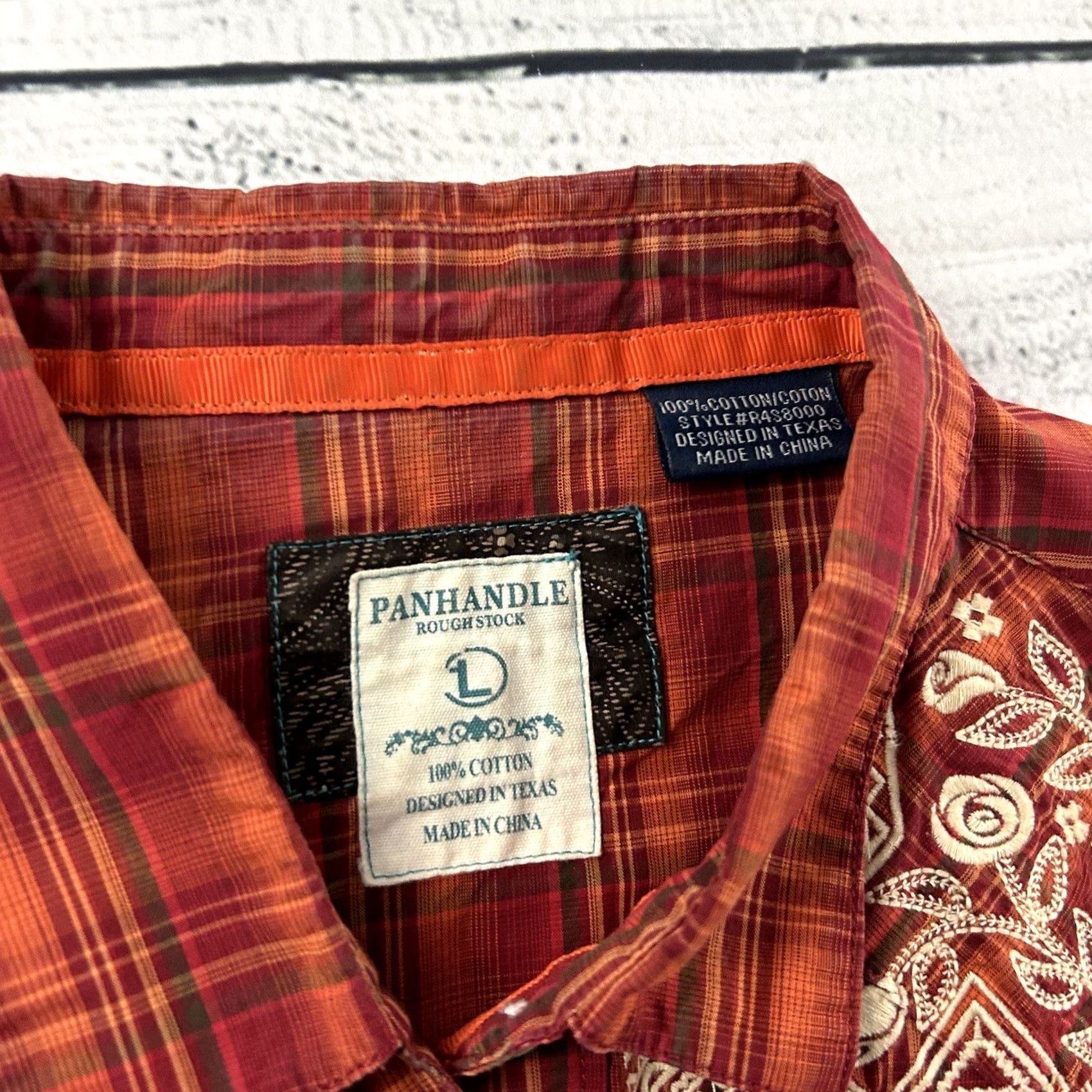 Vintage Panhandle Slim Shirt Long Sleeve Women L Red Pearl Snap Front Button Vintage Night Last Night's Shirt Womens Size L / US 10 / IT 46 - 3 Thumbnail