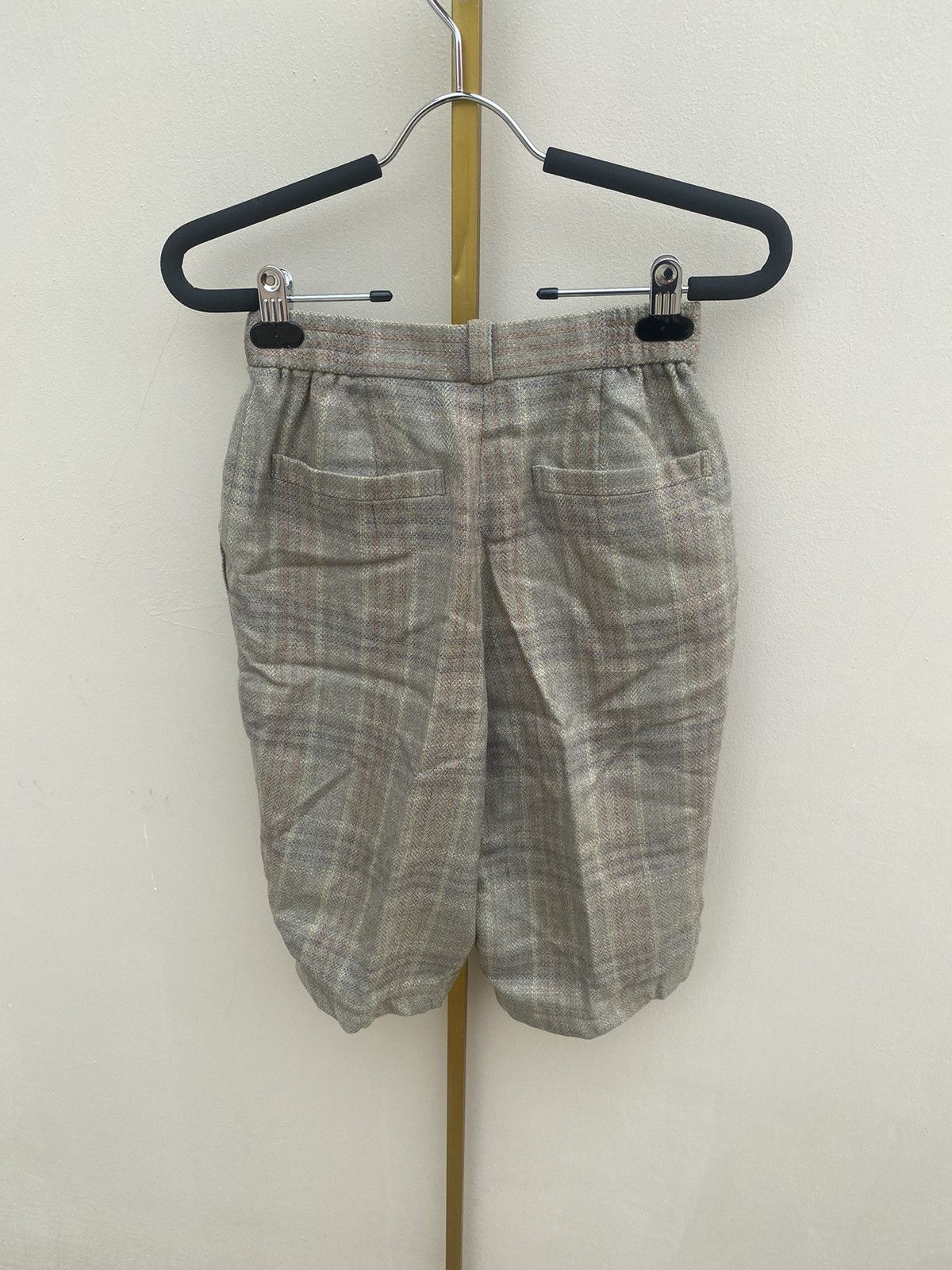 Dior 1990s Christian Dior - Wool Plaid Short Pants Size 24" / US 00 / IT 34 - 2 Thumbnail