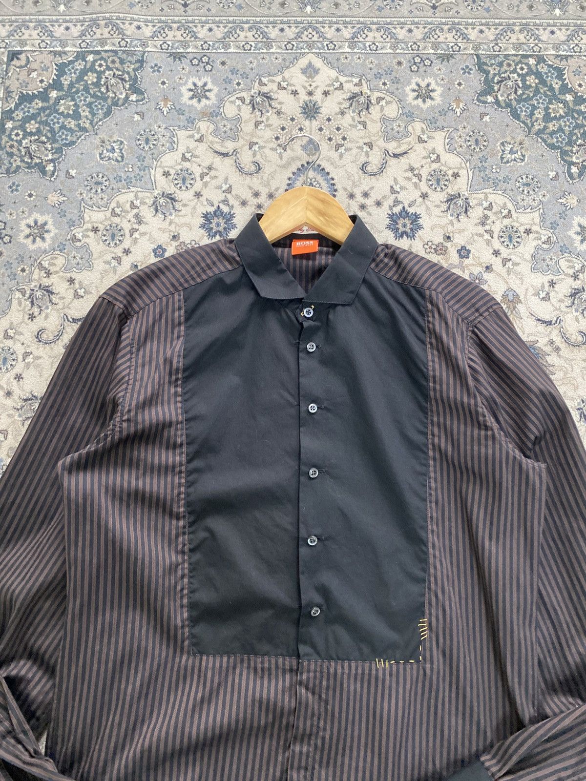 Hugo Boss HUGO BOSS HANDMADE LONGSLEEVE SHIRT DESIGNER Size US M / EU 48-50 / 2 - 3 Thumbnail
