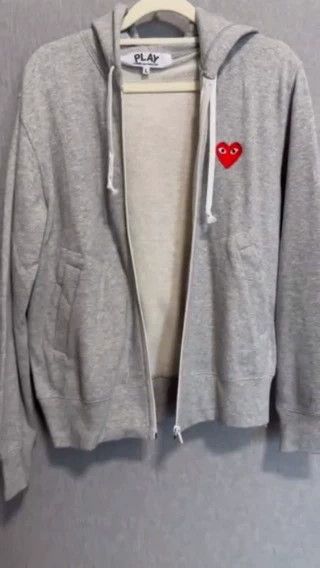 Comme des Garcons Comme Des Garcons Play cotton zipper cardigan jacket Size L / US 10 / IT 46 - 1 Thumbnail