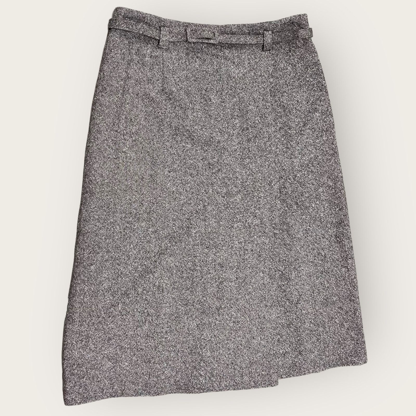 Pendleton Vintage Pendleton Wool Silk Blend Belted Midi Skirt Sz 4 Size 27" / US 4 / IT 40 - 1 Thumbnail