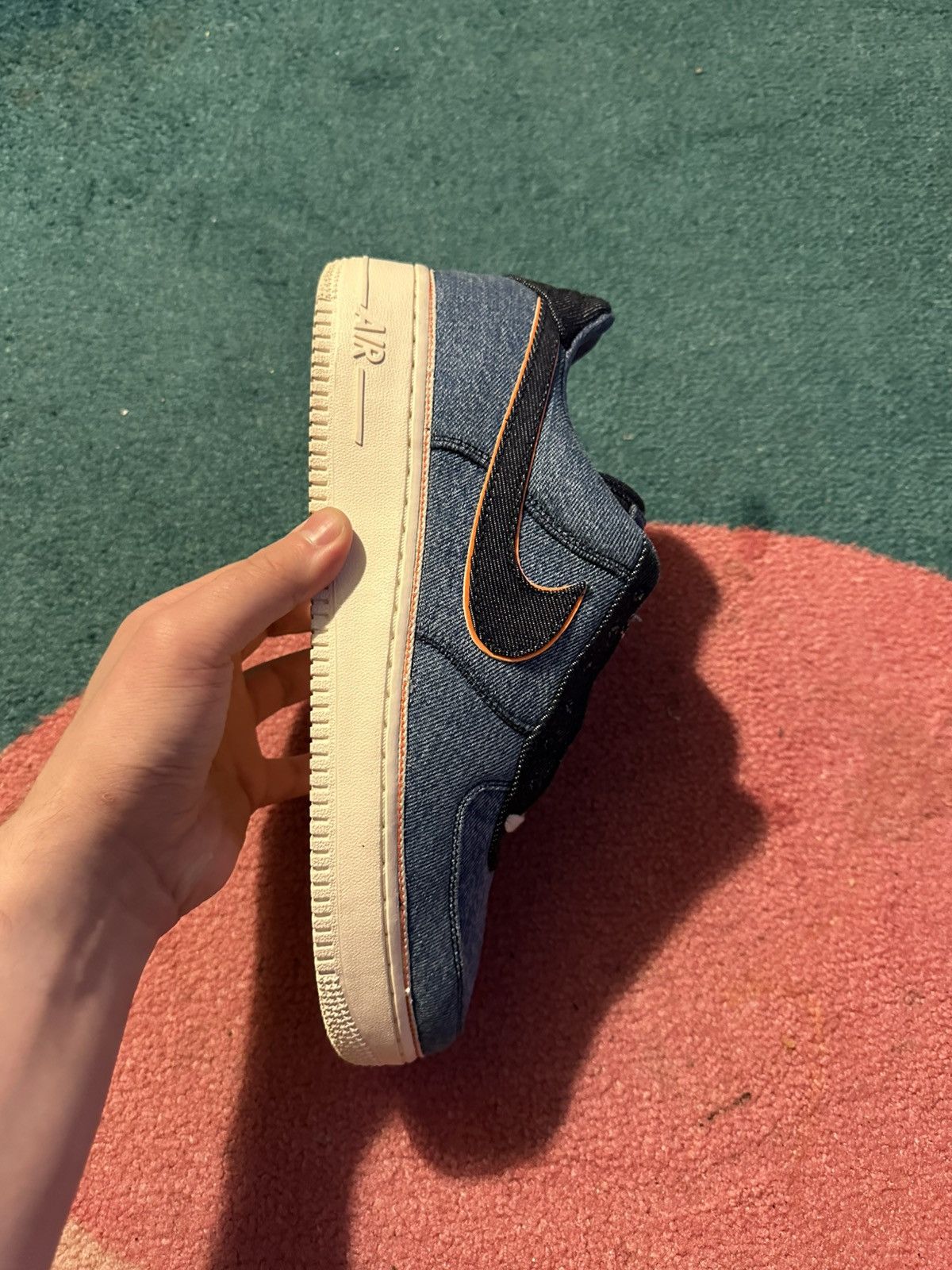 Nike 3x1 x Air Force 1 Low Premium Stonewash Blue Size US 11 / EU 44 - 4 Thumbnail