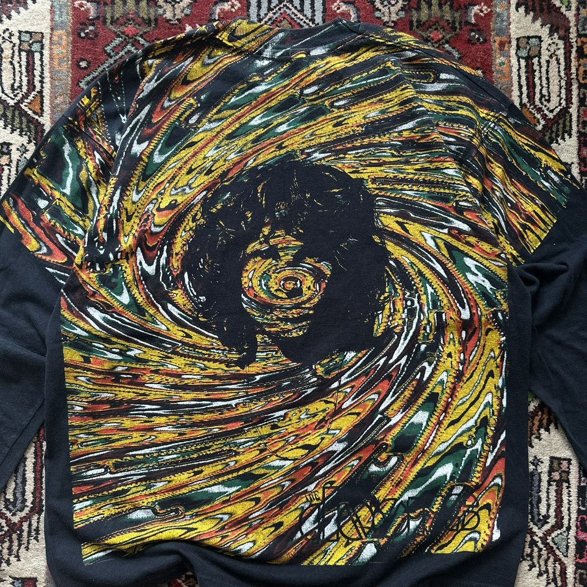Vintage 90s The Doors Jim Morrison Psychedelic Long Sleeve Vintage Size US XL / EU 56 / 4 - 11 Thumbnail