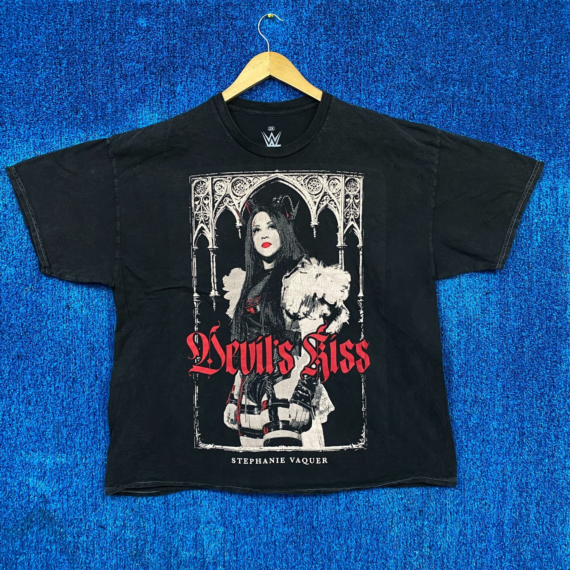 WWE Stephanie The Dark Angel Vaquer Devils Kiss WWE Divas Tee 2X Size US XXL / EU 58 / 5 - 1 Thumbnail